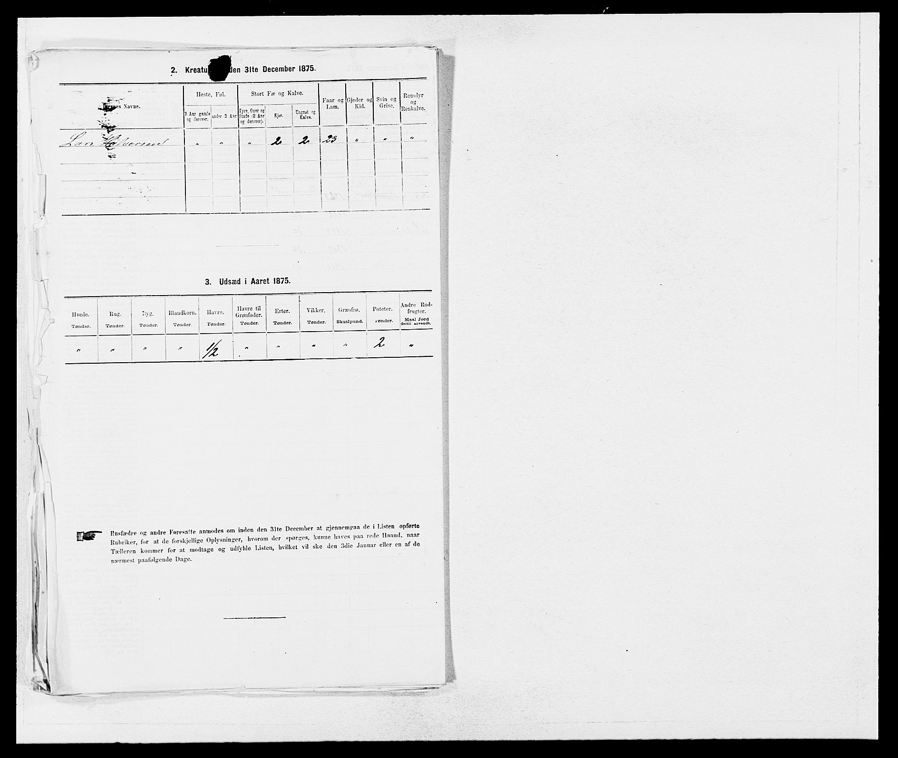 SAB, 1875 census for 1212P Skånevik, 1875, p. 233