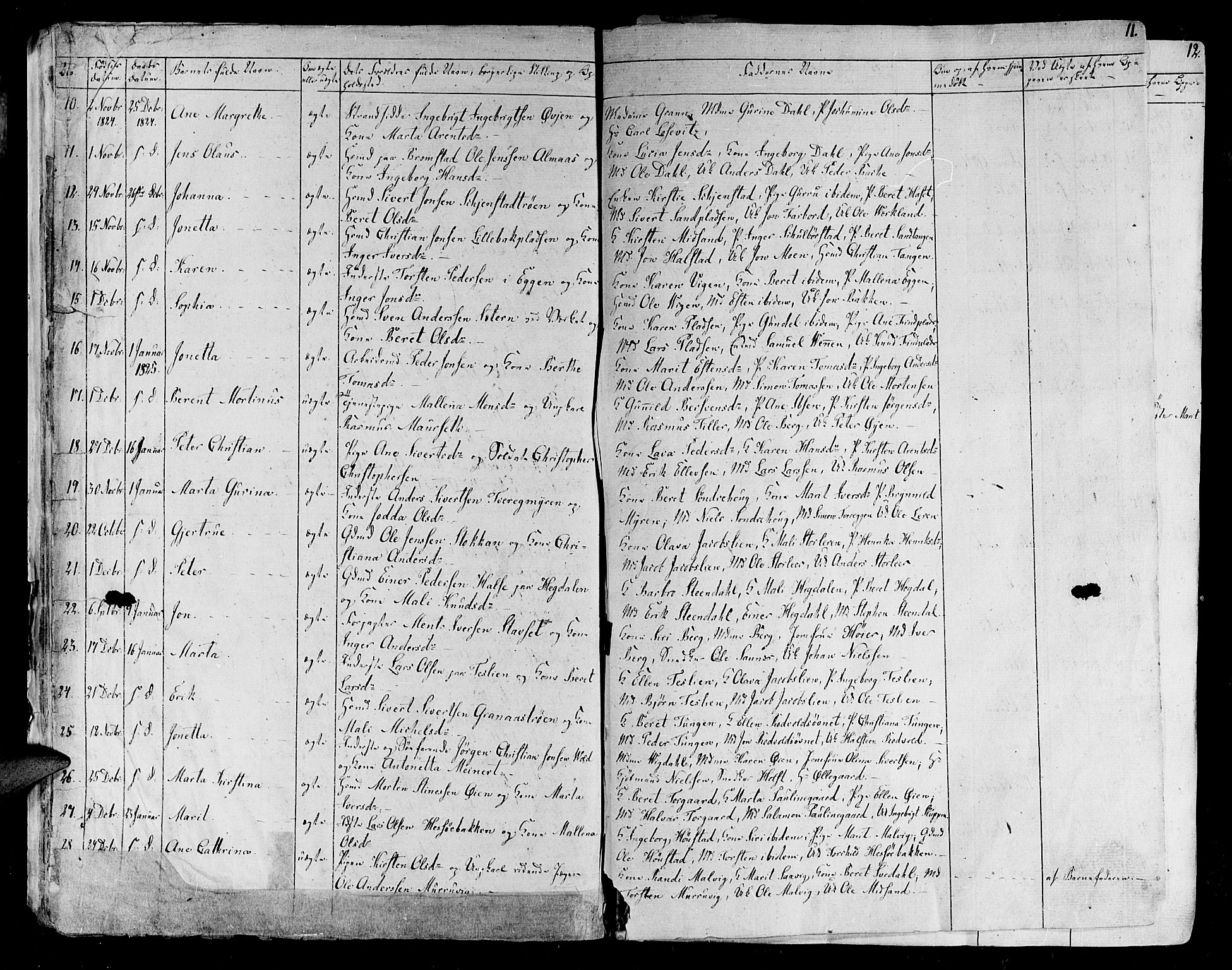 Ministerialprotokoller, klokkerbøker og fødselsregistre - Sør-Trøndelag, SAT/A-1456/606/L0286: Parish register (official) no. 606A04 /1, 1823-1840, p. 11
