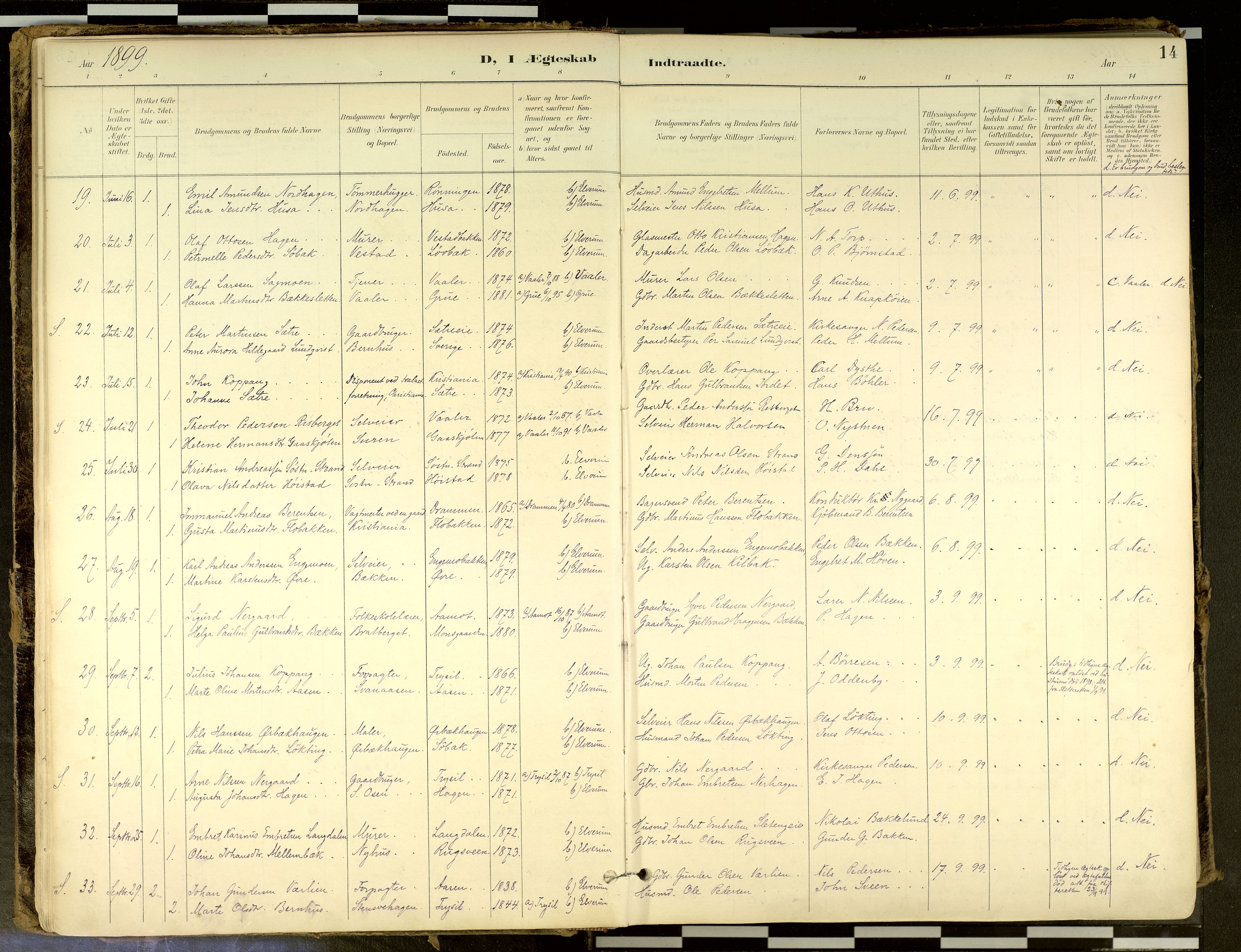 Elverum prestekontor, AV/SAH-PREST-044/H/Ha/Haa/L0018: Parish register (official) no. 18, 1894-1914, p. 14