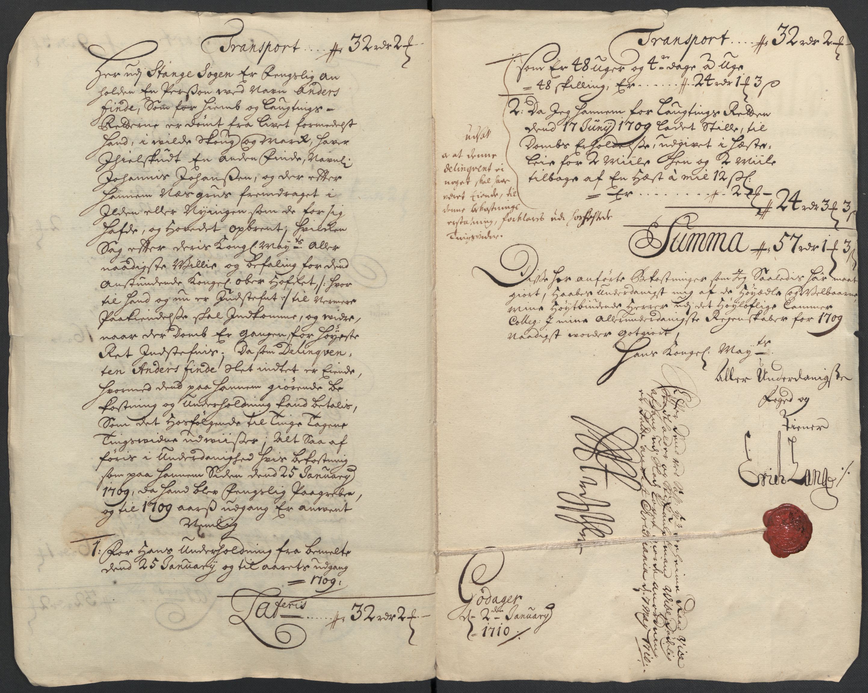 Rentekammeret inntil 1814, Reviderte regnskaper, Fogderegnskap, RA/EA-4092/R16/L1046: Fogderegnskap Hedmark, 1710, p. 323