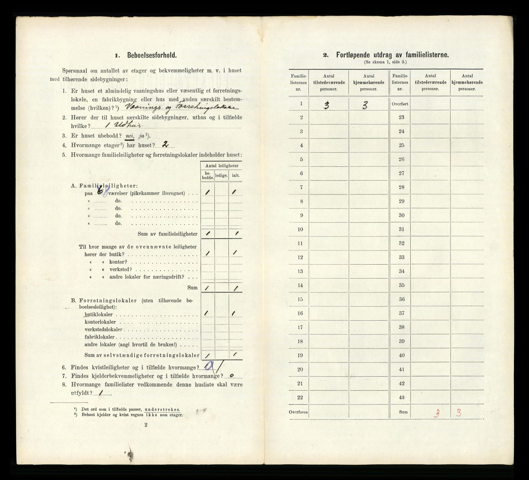 RA, 1910 census for Flekkefjord, 1910, p. 207