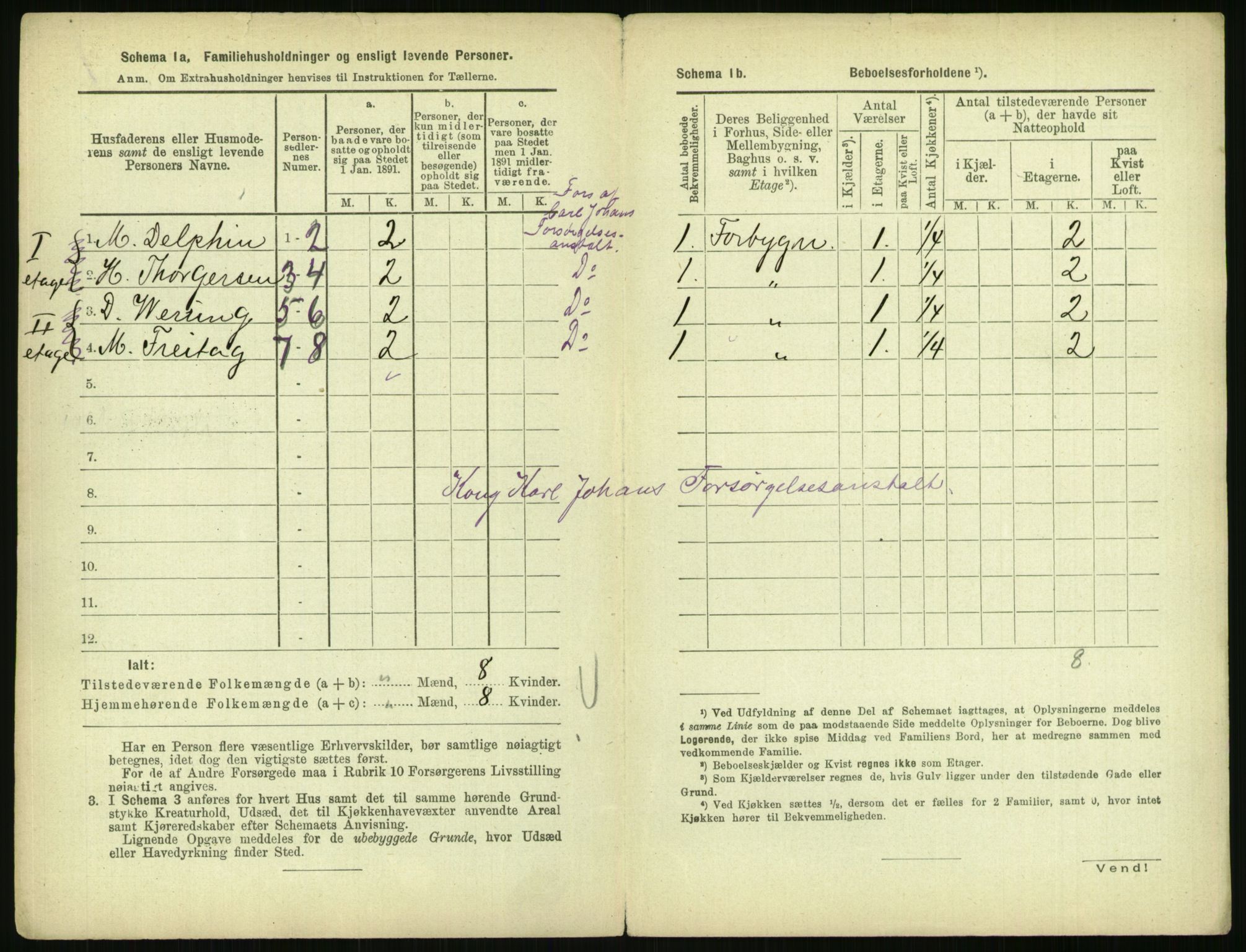 RA, 1891 census for 0301 Kristiania, 1891, p. 11529