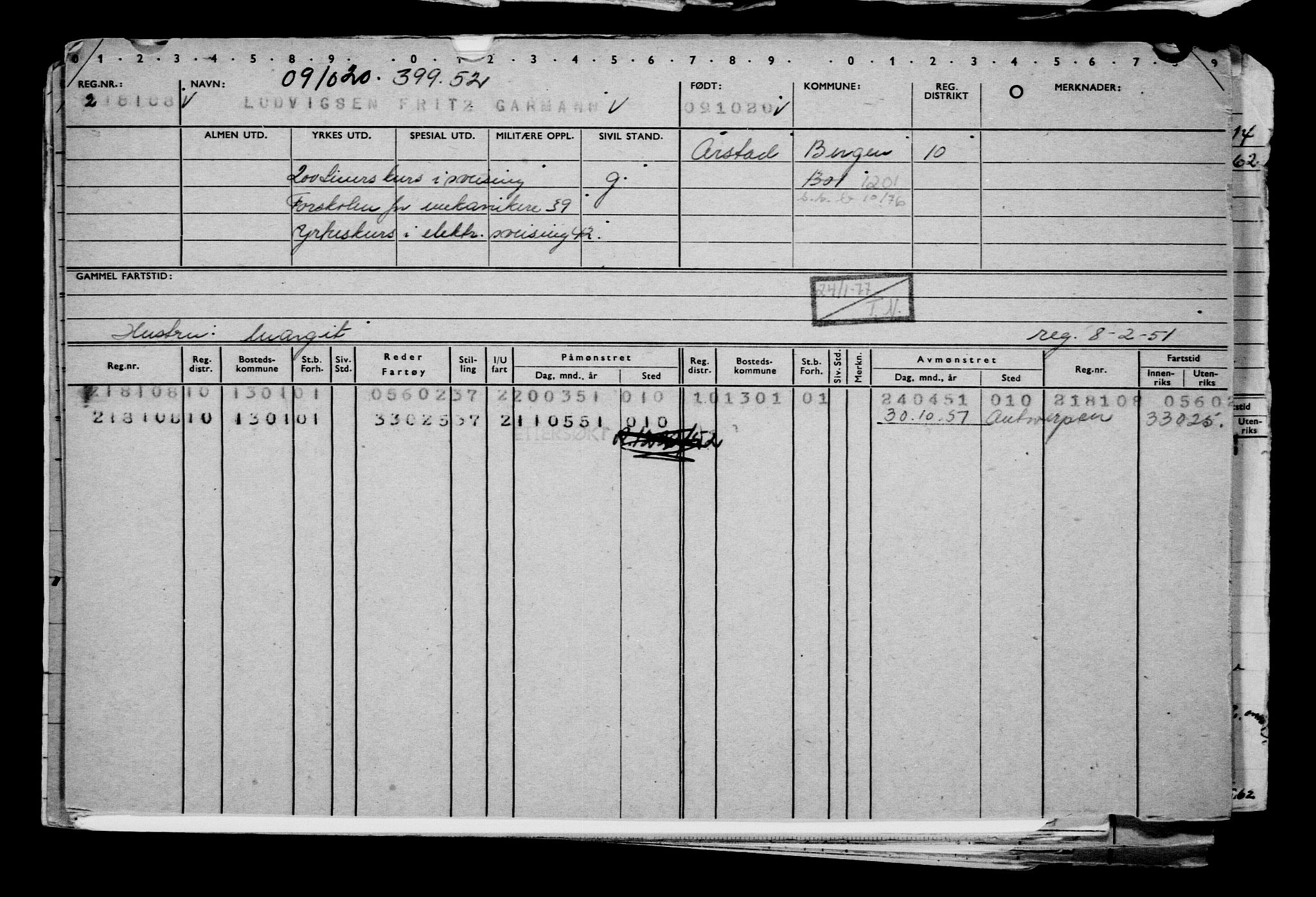 Direktoratet for sjømenn, AV/RA-S-3545/G/Gb/L0186: Hovedkort, 1920, p. 201