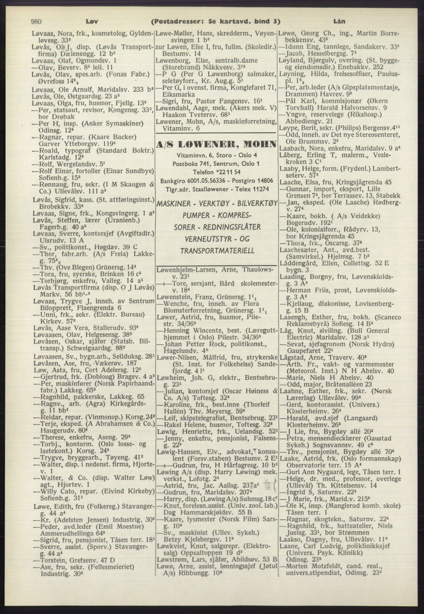 Kristiania/Oslo adressebok, PUBL/-, 1970-1971, p. 980