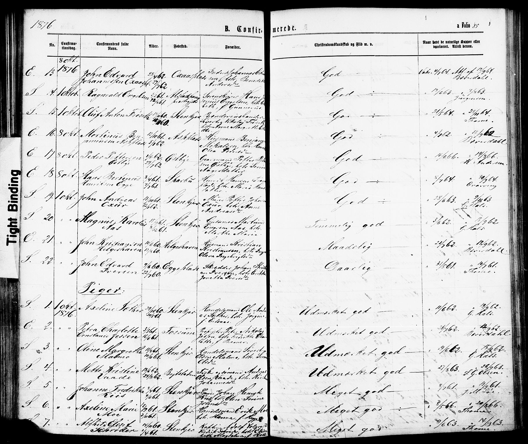 Ministerialprotokoller, klokkerbøker og fødselsregistre - Nord-Trøndelag, SAT/A-1458/739/L0370: Parish register (official) no. 739A02, 1868-1881, p. 85