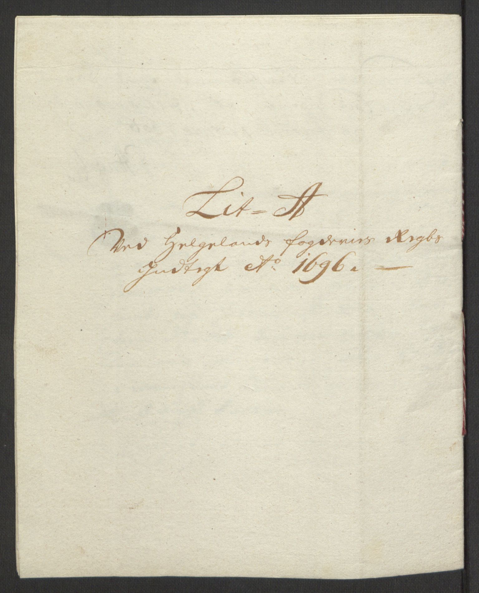 Rentekammeret inntil 1814, Reviderte regnskaper, Fogderegnskap, RA/EA-4092/R65/L4505: Fogderegnskap Helgeland, 1693-1696, p. 412