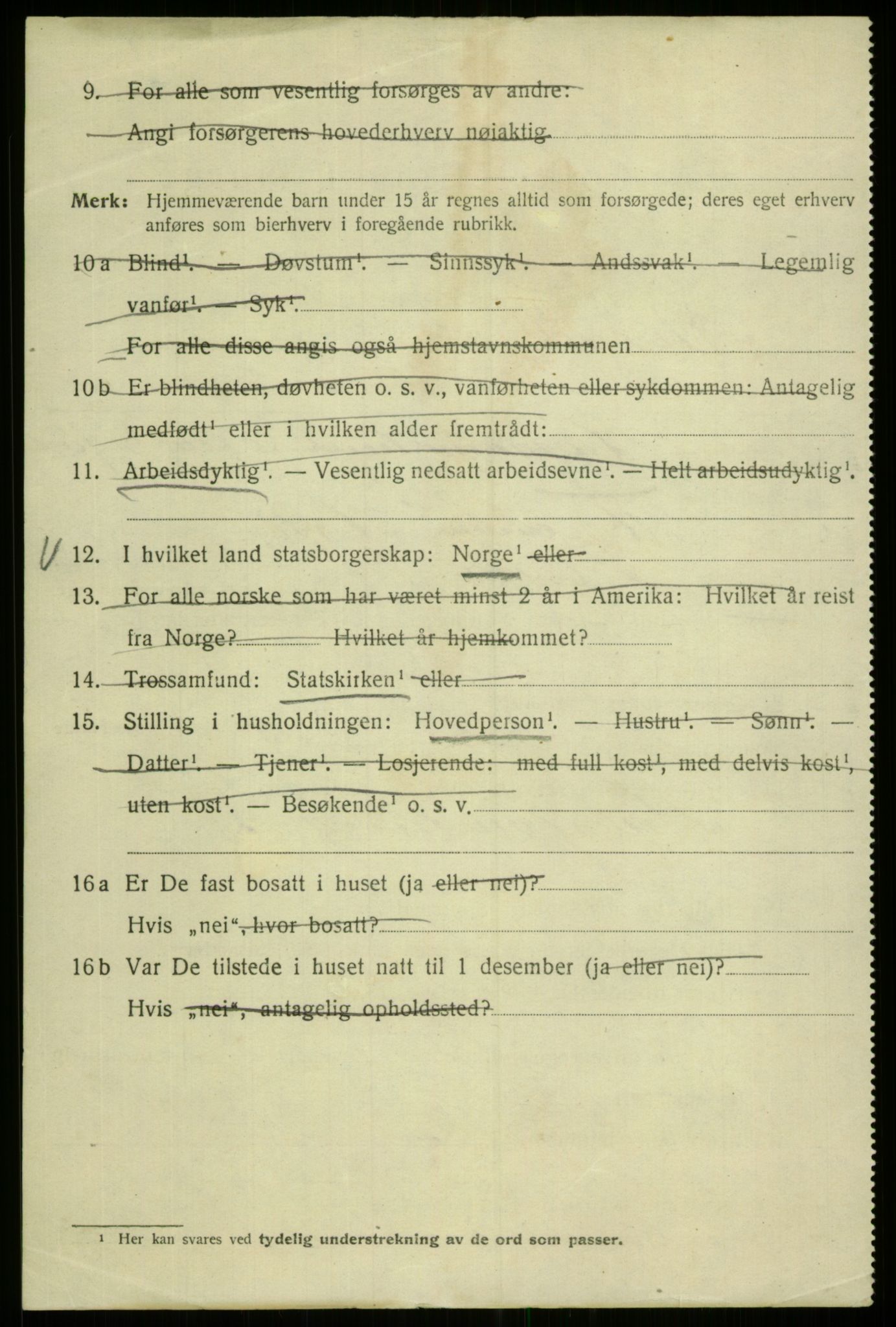 SAB, 1920 census for Bergen, 1920, p. 184789