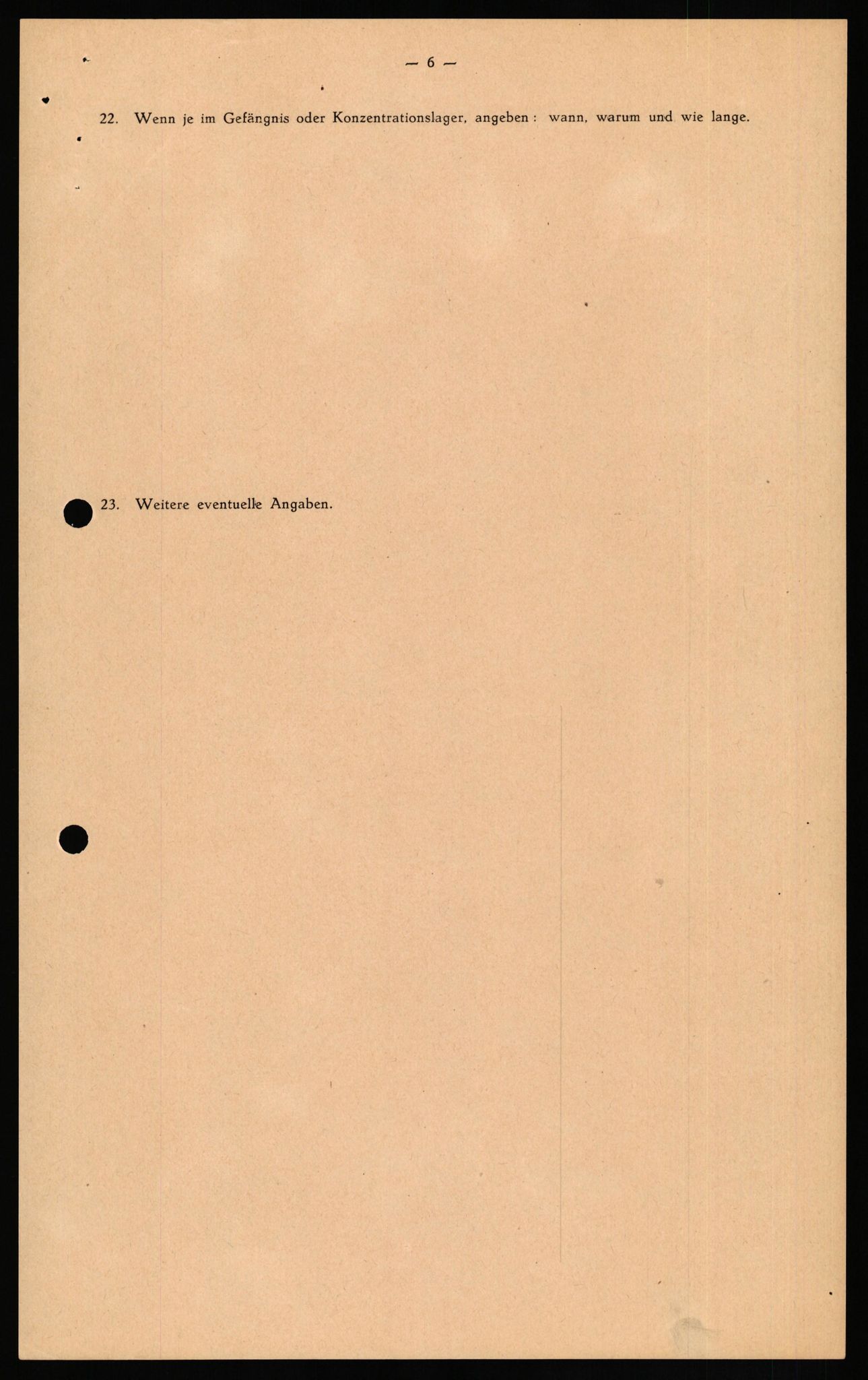 Forsvaret, Forsvarets overkommando II, RA/RAFA-3915/D/Db/L0031: CI Questionaires. Tyske okkupasjonsstyrker i Norge. Tyskere., 1945-1946, p. 96