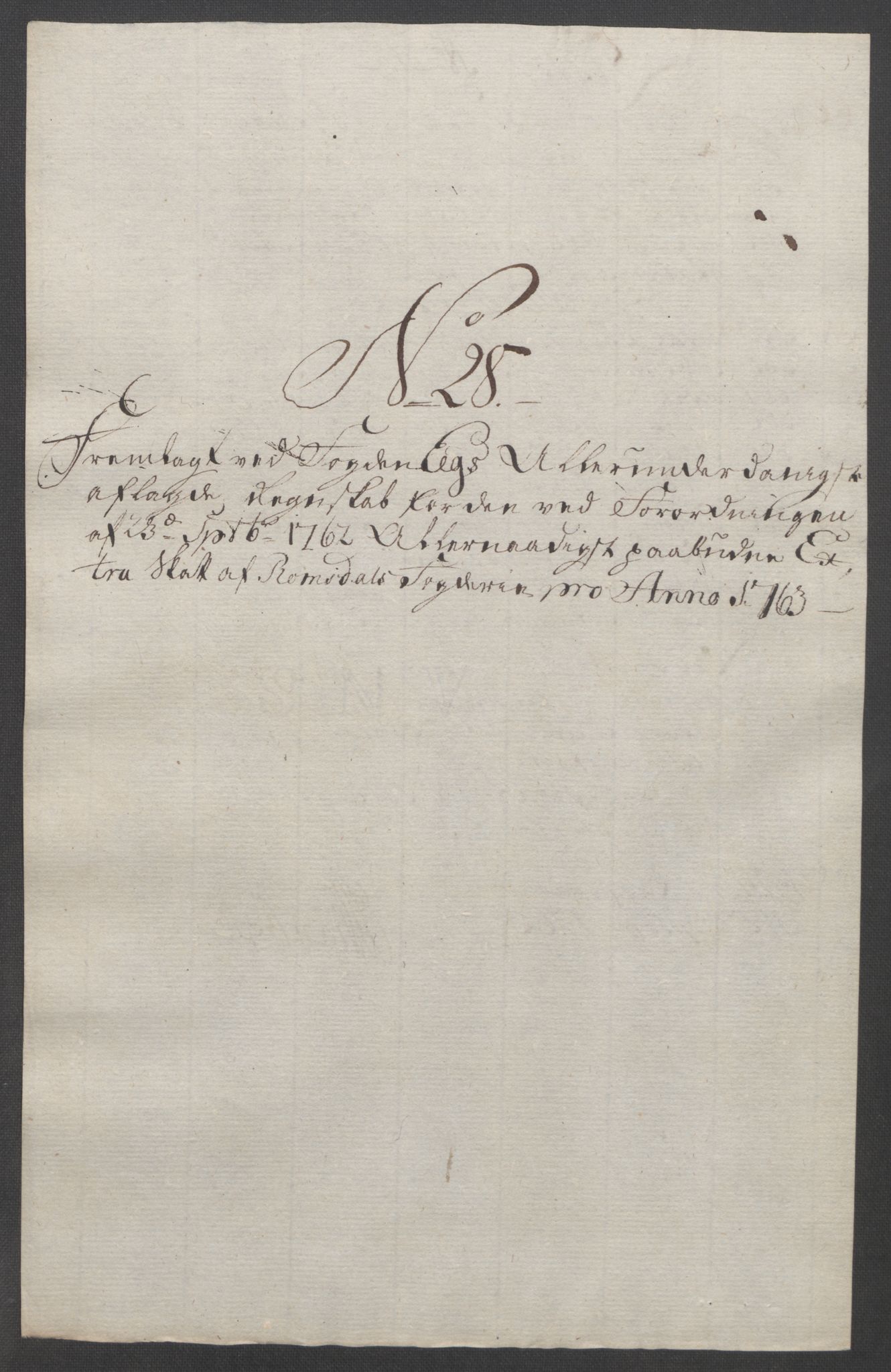 Rentekammeret inntil 1814, Reviderte regnskaper, Fogderegnskap, AV/RA-EA-4092/R55/L3730: Ekstraskatten Romsdal, 1762-1763, p. 423