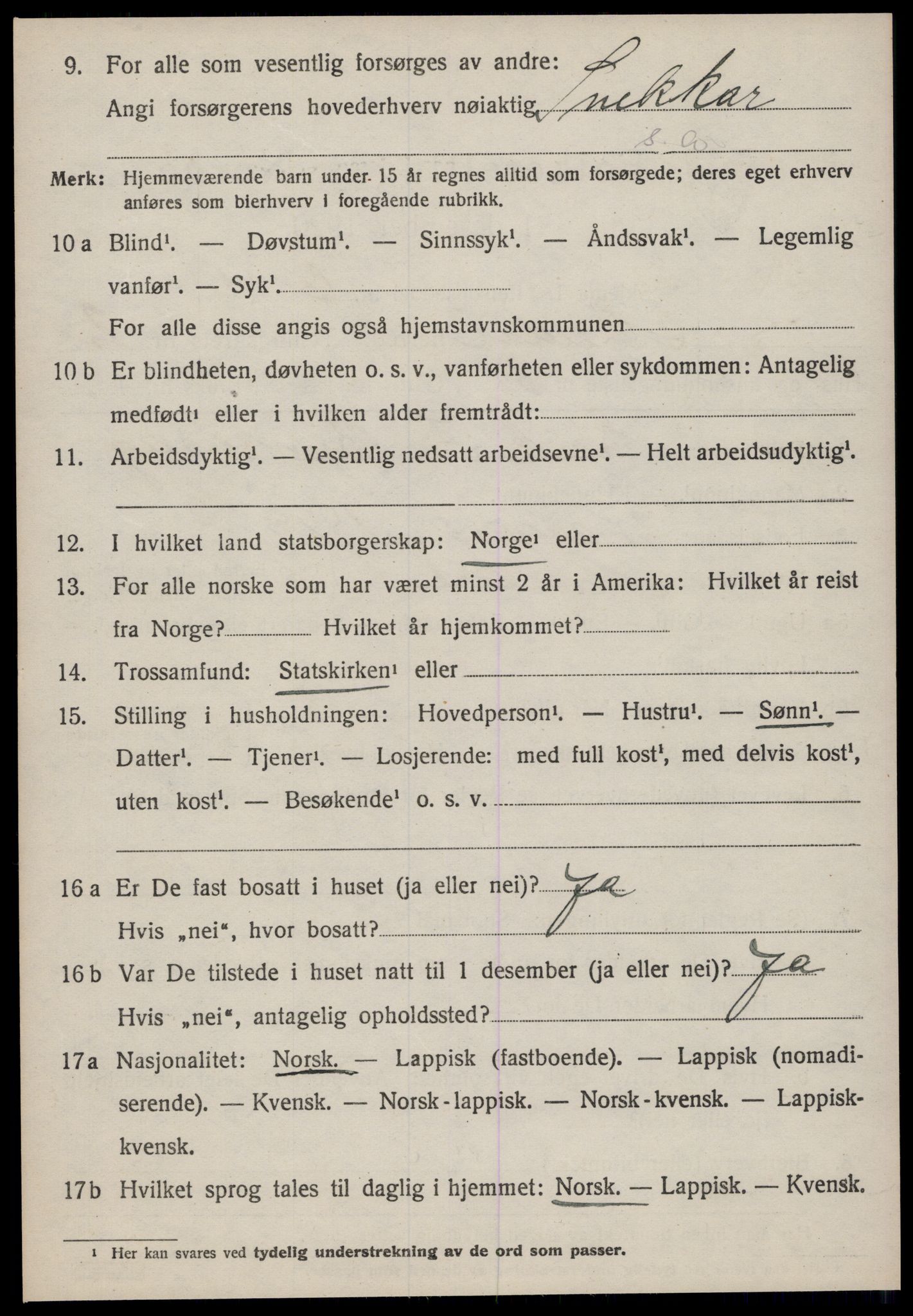 SAT, 1920 census for Meldal, 1920, p. 2044