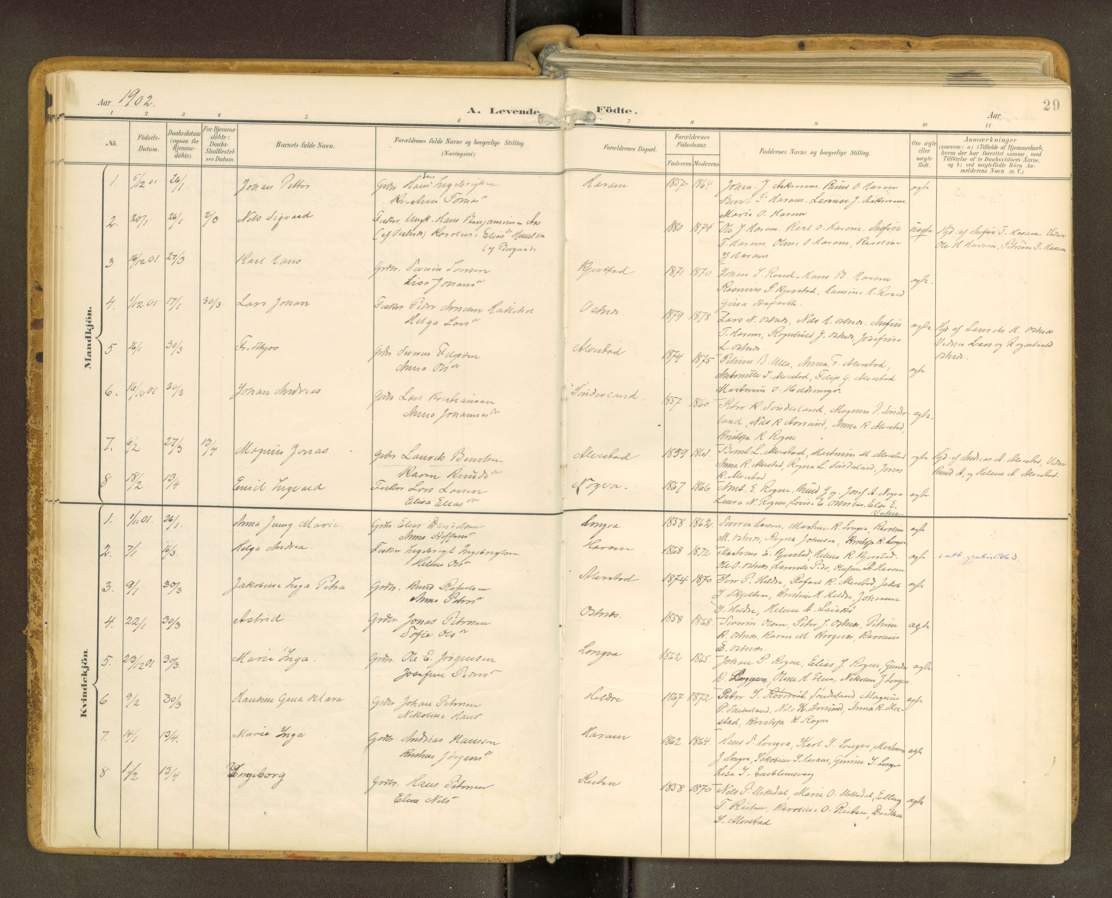 Ministerialprotokoller, klokkerbøker og fødselsregistre - Møre og Romsdal, SAT/A-1454/536/L0517: Parish register (official) no. 536A--, 1897-1917, p. 29