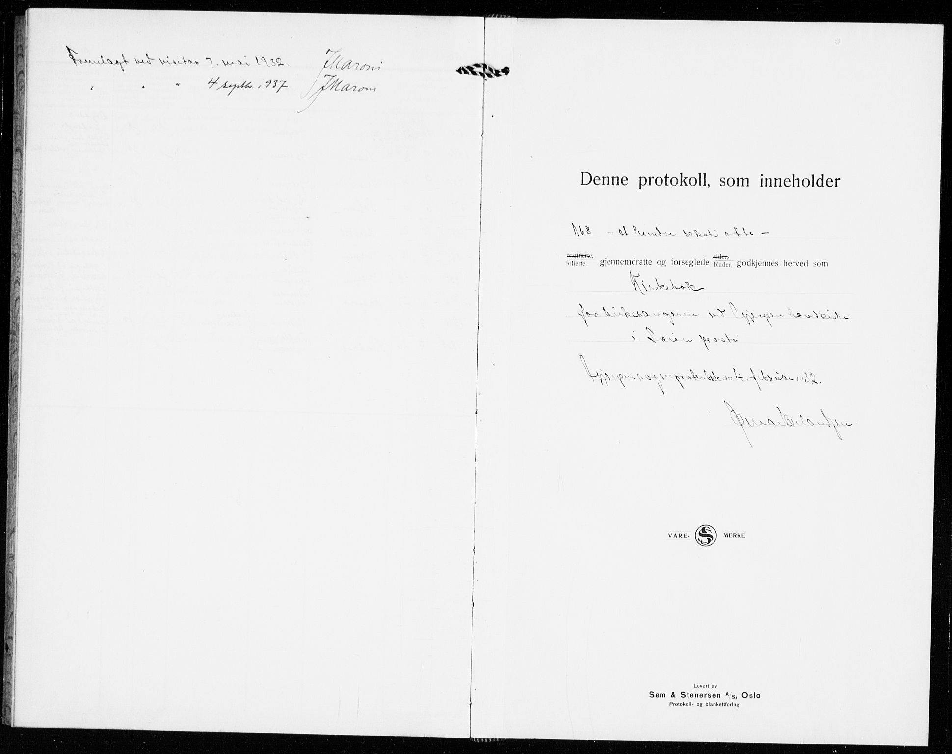 Gjerpen kirkebøker, SAKO/A-265/G/Ga/L0005: Parish register (copy) no. I 5, 1932-1940