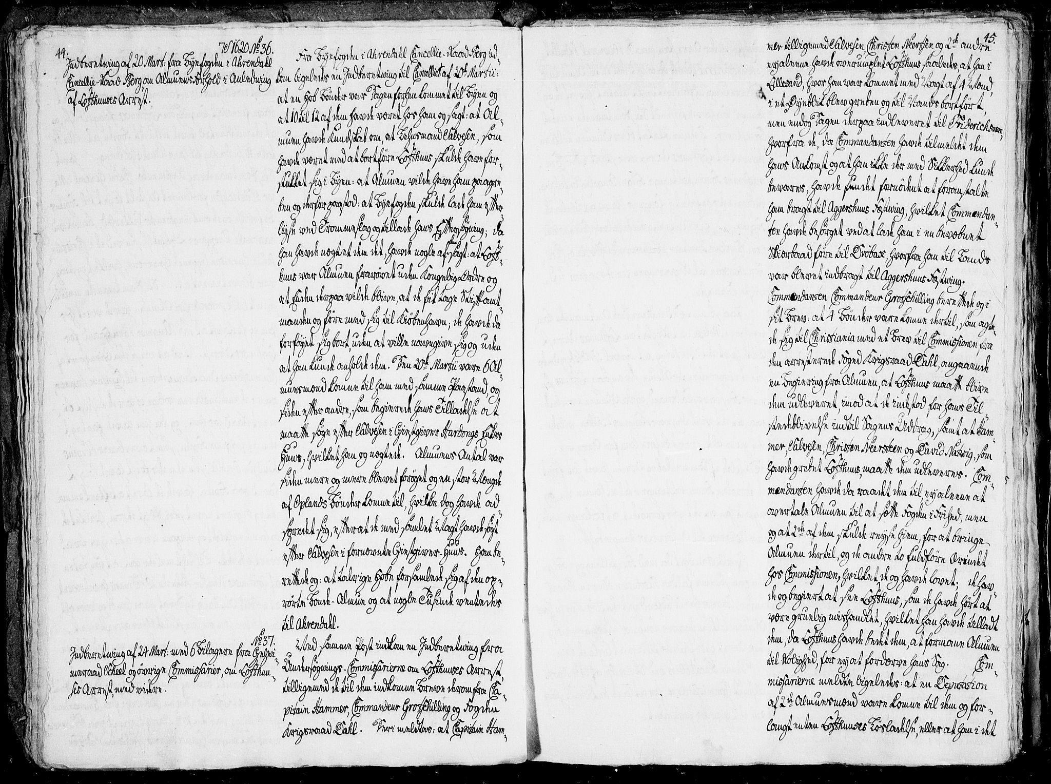 Danske Kanselli, Skapsaker, AV/RA-EA-4061/F/L0101: Skap 16, pakke 7 VII, 1787, p. 44-45