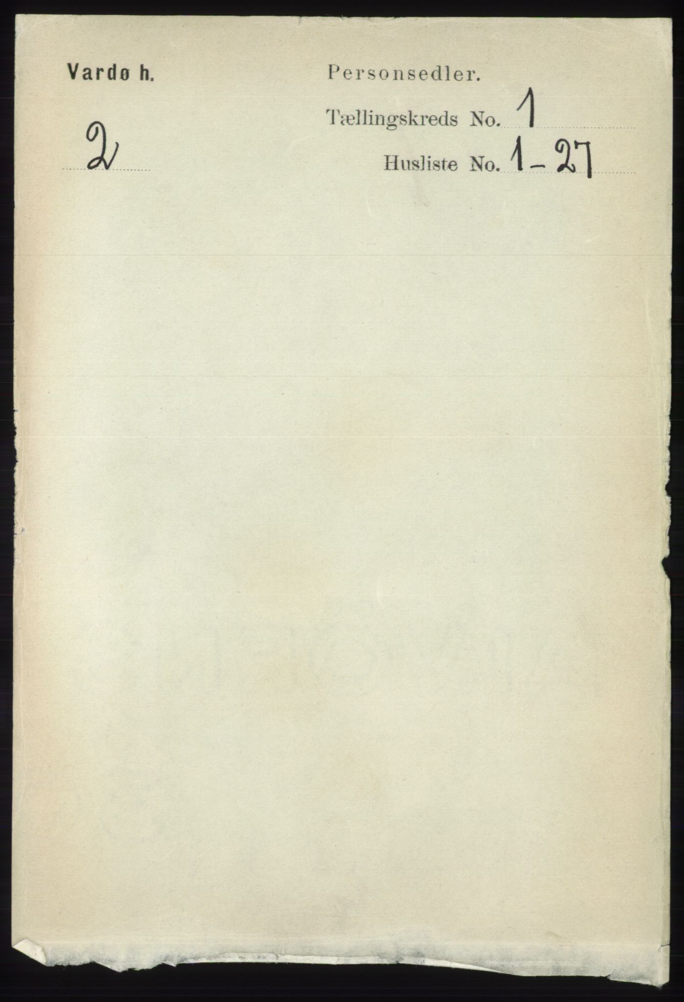 RA, 1891 census for 2028 Vardø, 1891, p. 43