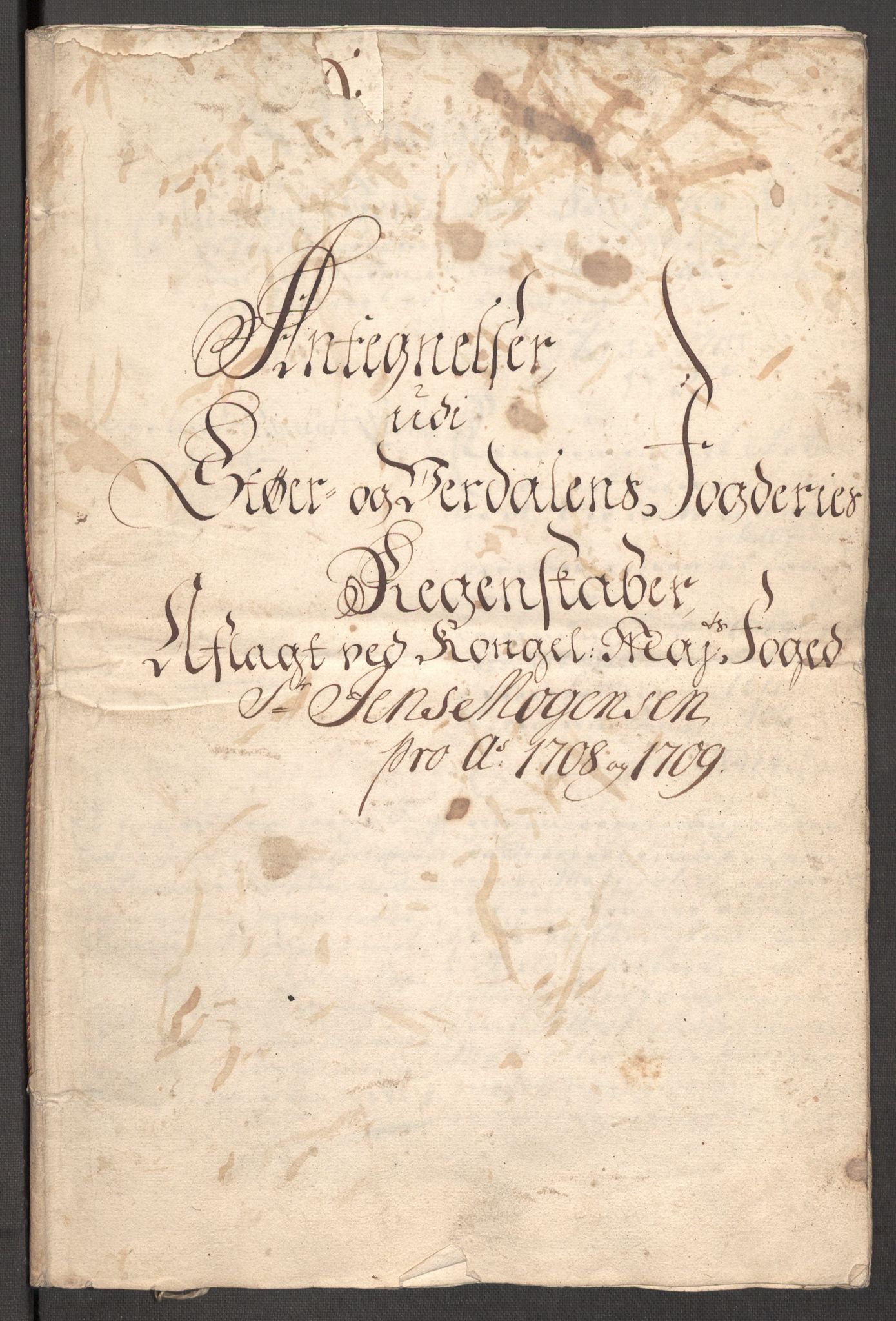 Rentekammeret inntil 1814, Reviderte regnskaper, Fogderegnskap, AV/RA-EA-4092/R62/L4199: Fogderegnskap Stjørdal og Verdal, 1709, p. 274