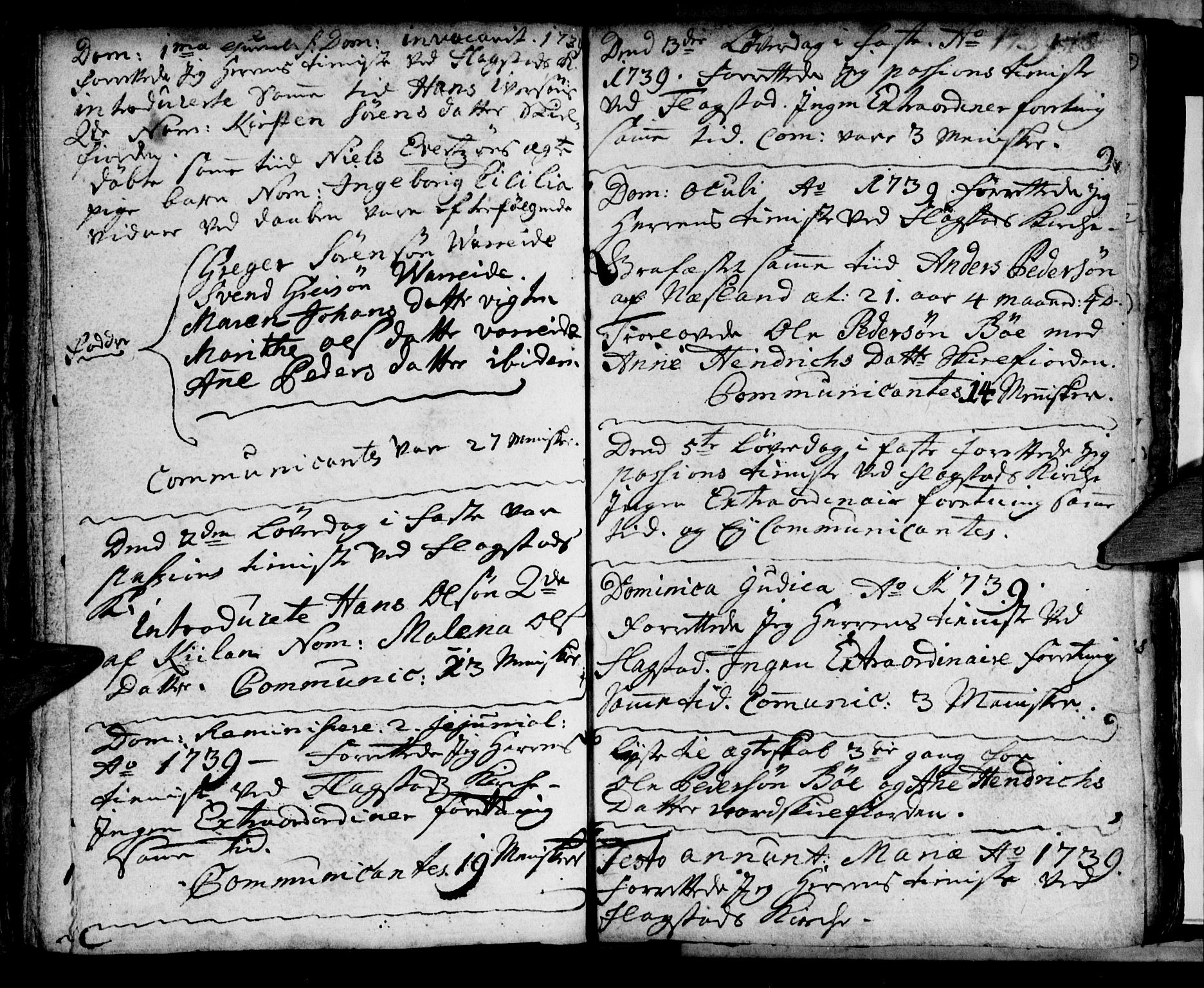 Ministerialprotokoller, klokkerbøker og fødselsregistre - Nordland, AV/SAT-A-1459/881/L1162: Curate's parish register no. 881B01, 1704-1748