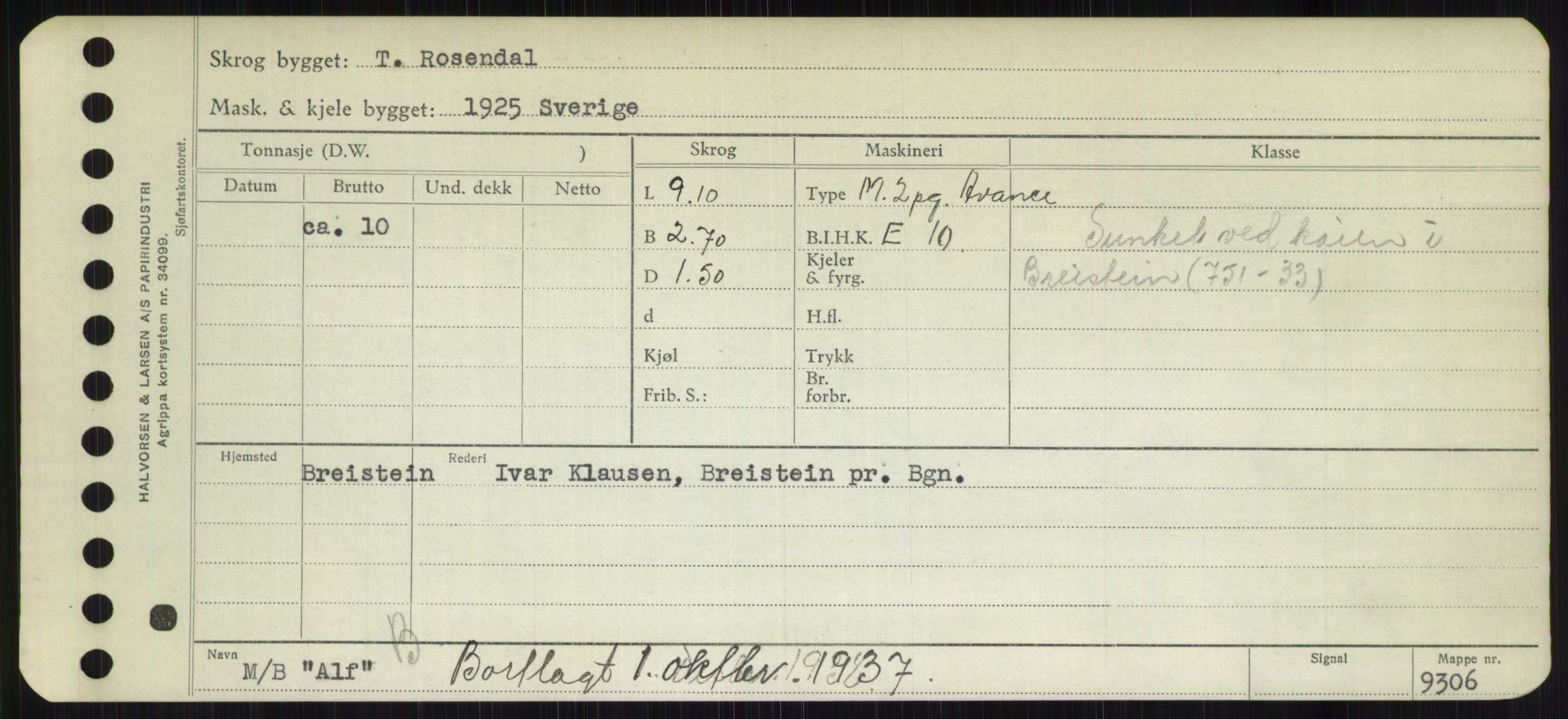 Sjøfartsdirektoratet med forløpere, Skipsmålingen, AV/RA-S-1627/H/Hd/L0001: Fartøy, A-Anv, p. 305