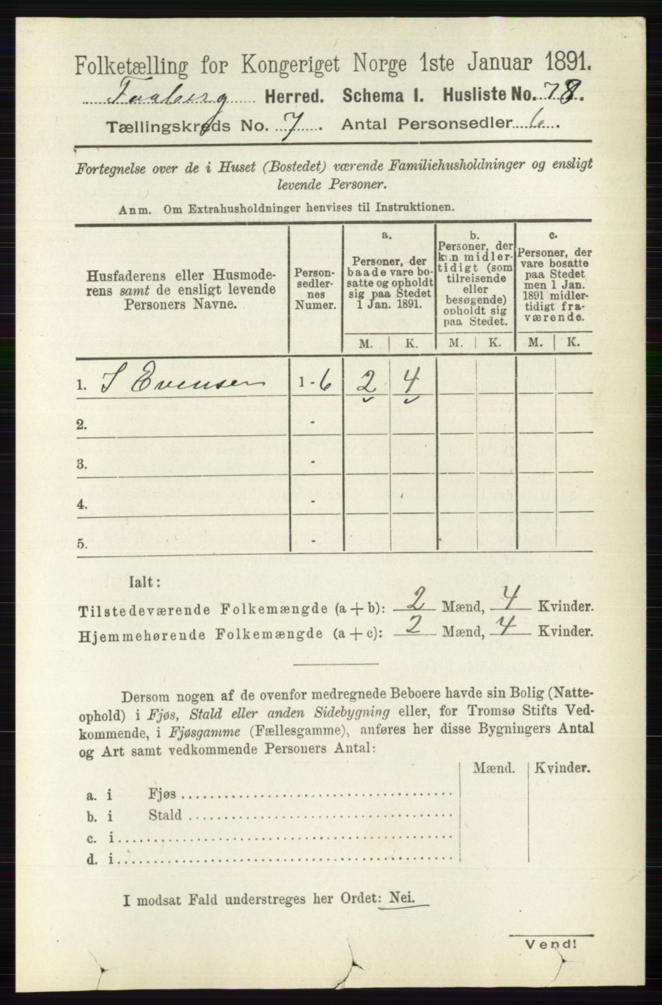 RA, 1891 census for 0524 Fåberg, 1891, p. 2766