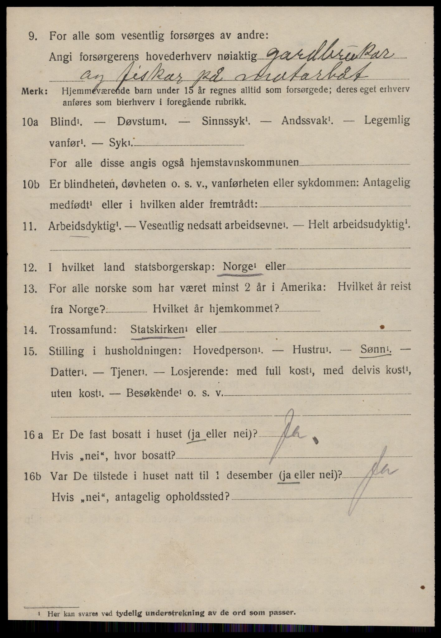 SAT, 1920 census for Vigra, 1920, p. 1743