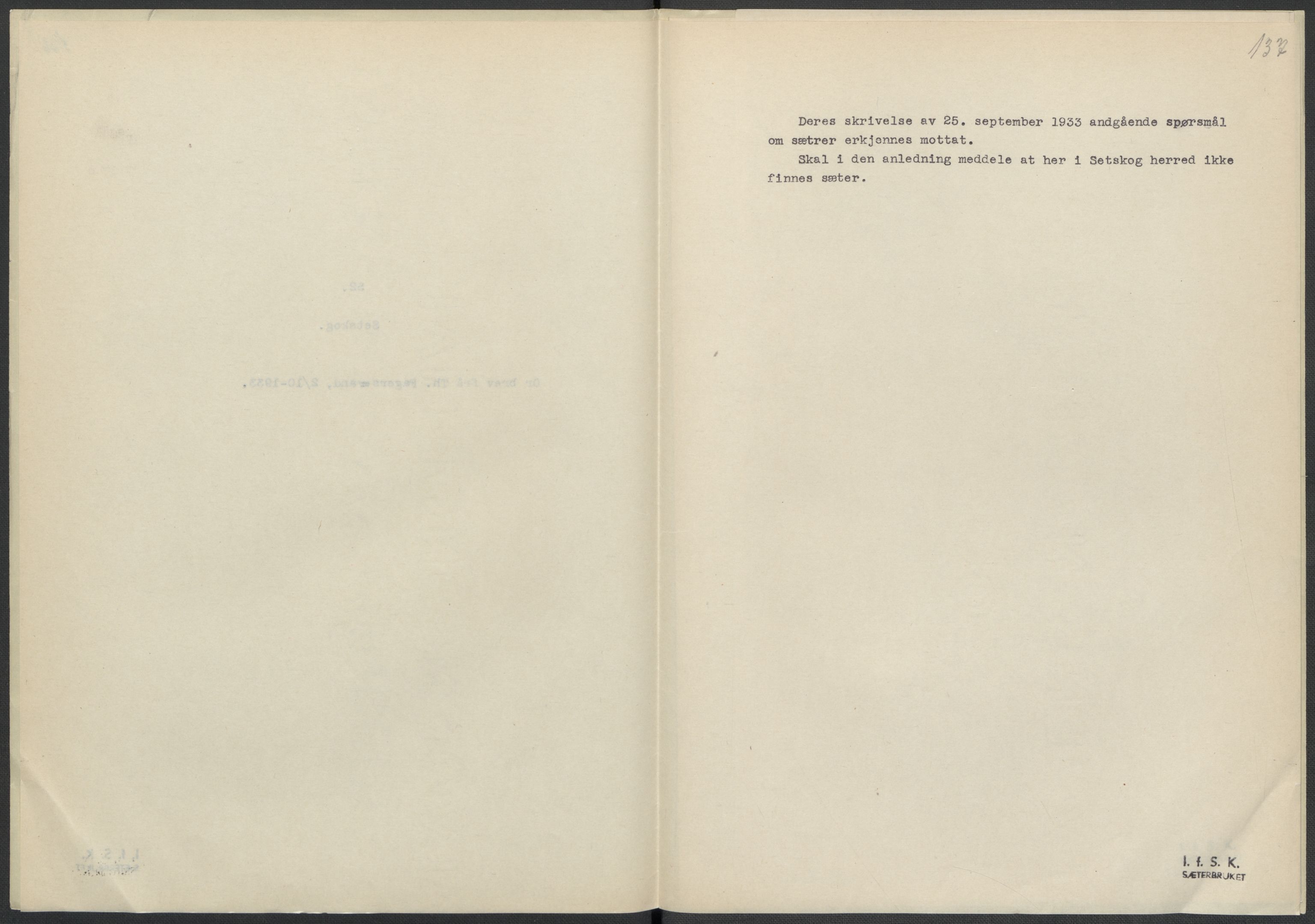 Instituttet for sammenlignende kulturforskning, AV/RA-PA-0424/F/Fc/L0002/0002: Eske B2: / Akershus (perm II), 1932-1936, p. 137