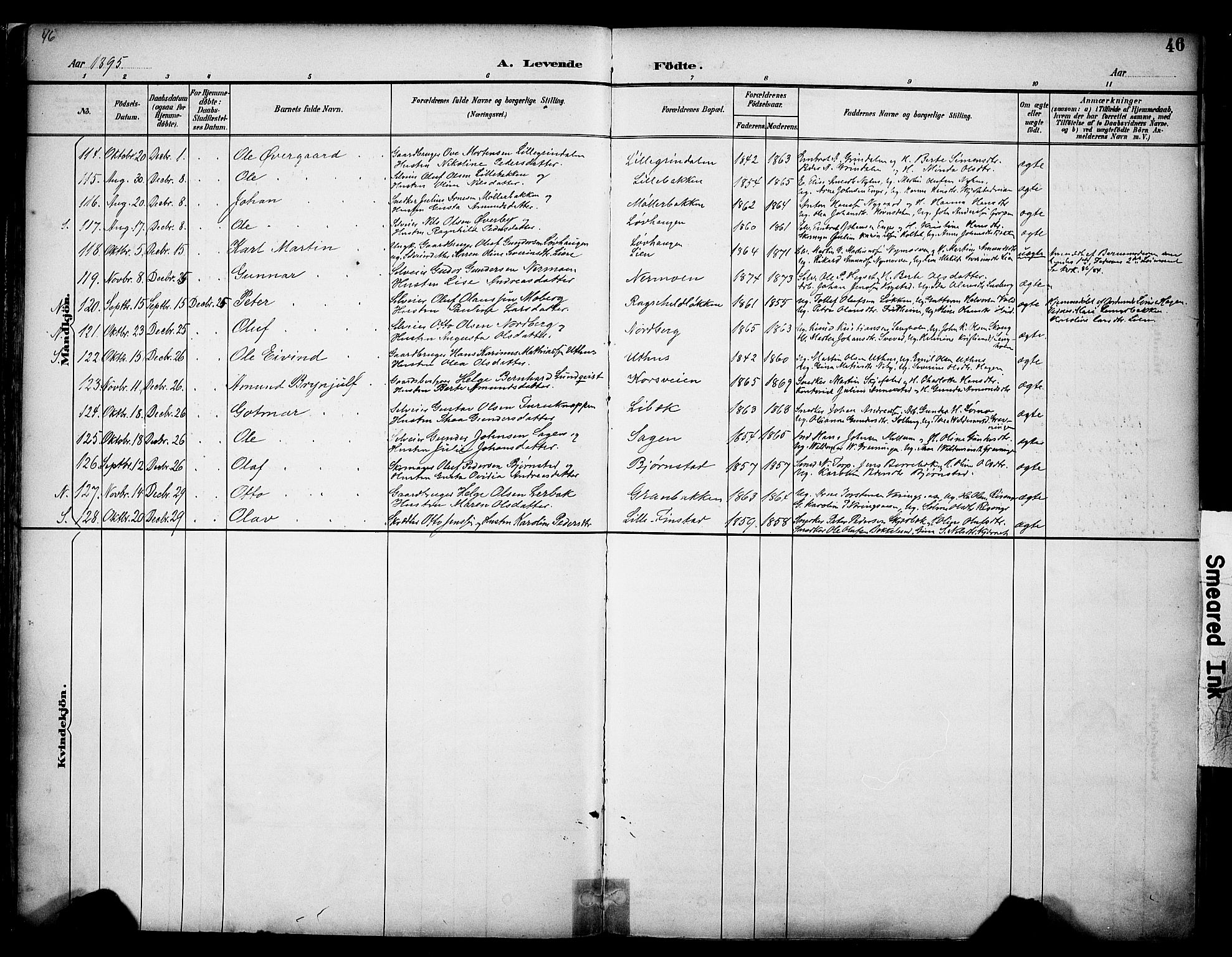 Elverum prestekontor, AV/SAH-PREST-044/H/Ha/Haa/L0014: Parish register (official) no. 14, 1891-1909, p. 46