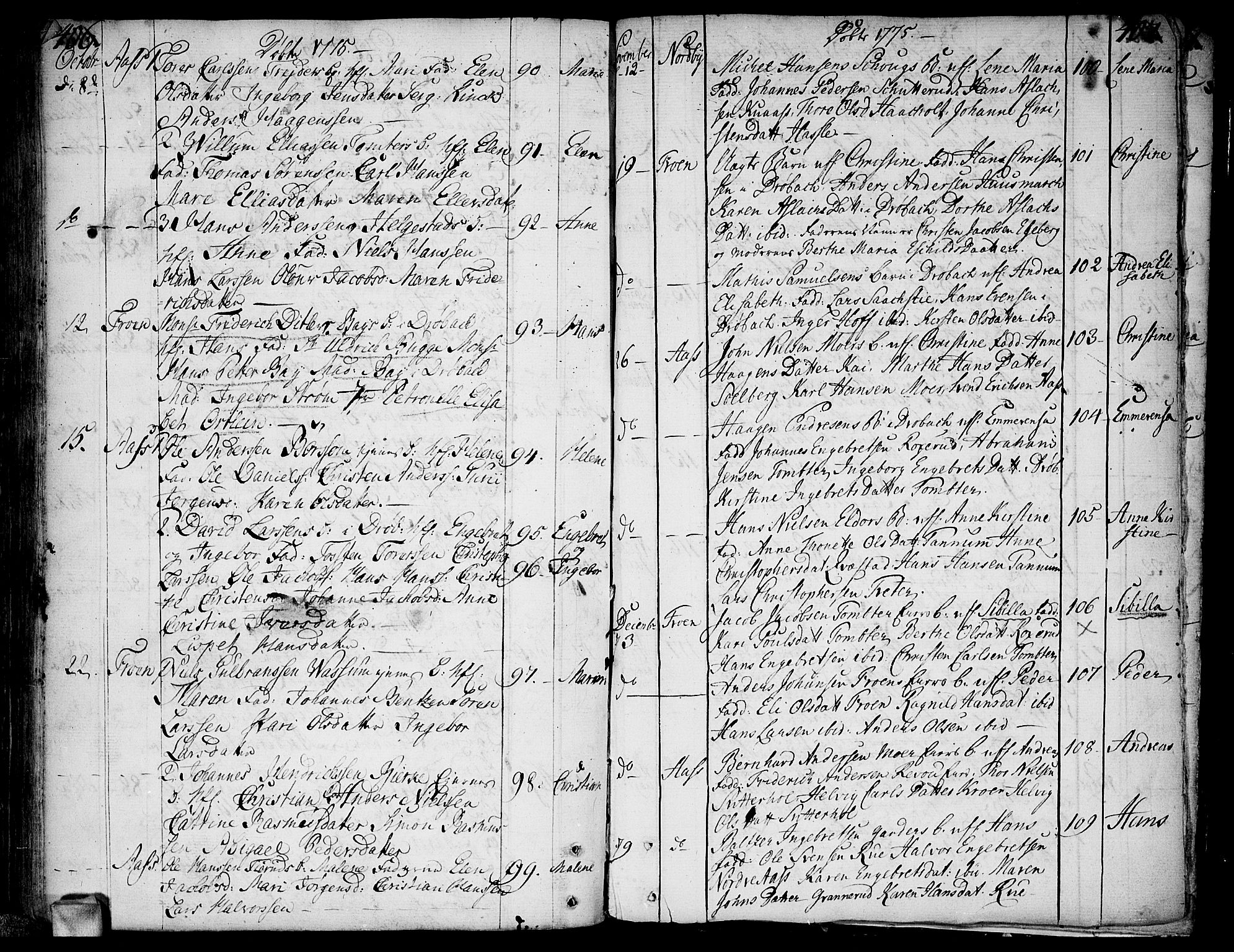 Ås prestekontor Kirkebøker, AV/SAO-A-10894/F/Fa/L0001: Parish register (official) no. I 1, 1742-1778, p. 406-407