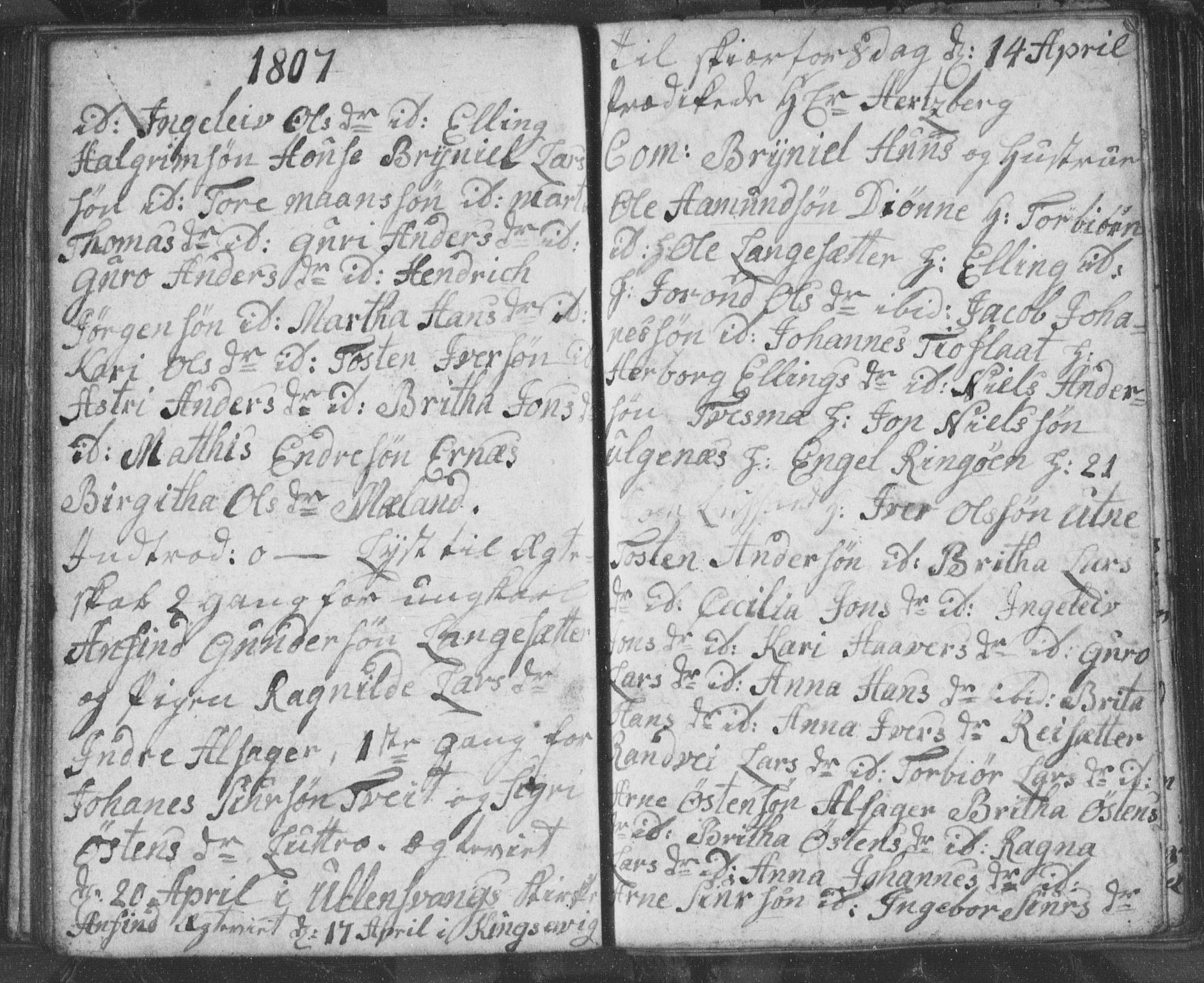 Ullensvang sokneprestembete, AV/SAB-A-78701/H/Hab: Parish register (copy) no. E 5, 1804-1811