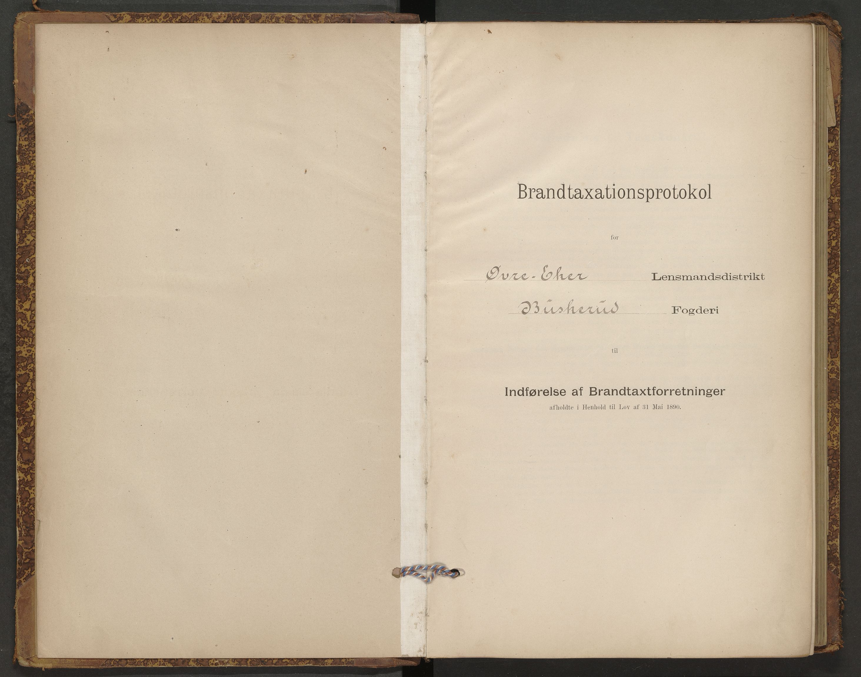 Haug og Bakke lensmannskontor, AV/SAKO-A-511/Y/Yb/Ybb/L0001: Skjematakstprotokoll, Øvre Eiker, 1895-1909