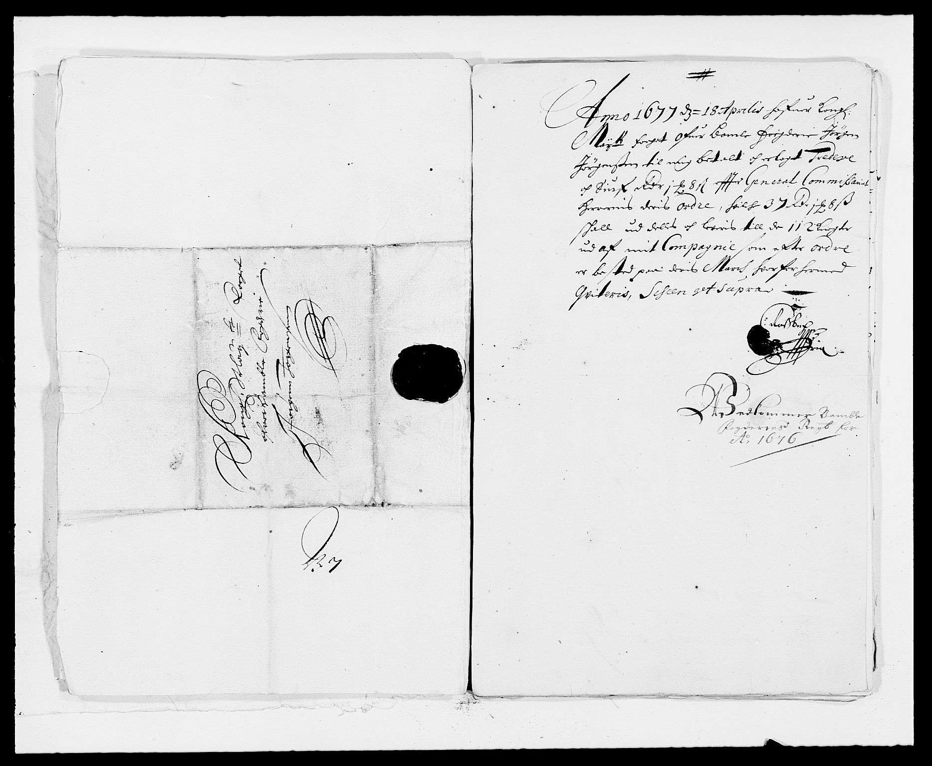 Rentekammeret inntil 1814, Reviderte regnskaper, Fogderegnskap, AV/RA-EA-4092/R34/L2043: Fogderegnskap Bamble, 1676-1677, p. 205