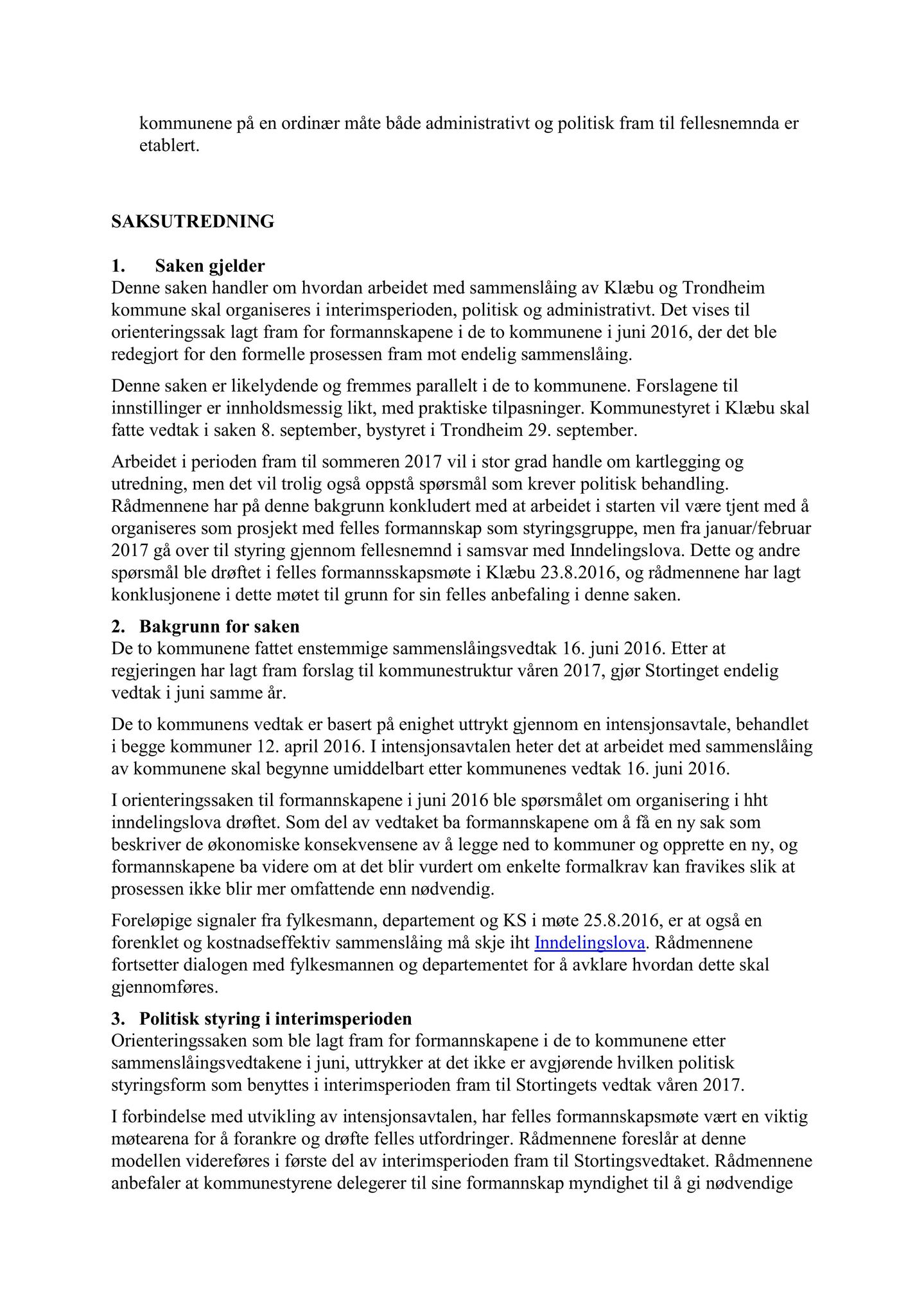 Klæbu Kommune, TRKO/KK/02-FS/L009: Formannsskapet - Møtedokumenter, 2016, p. 1397