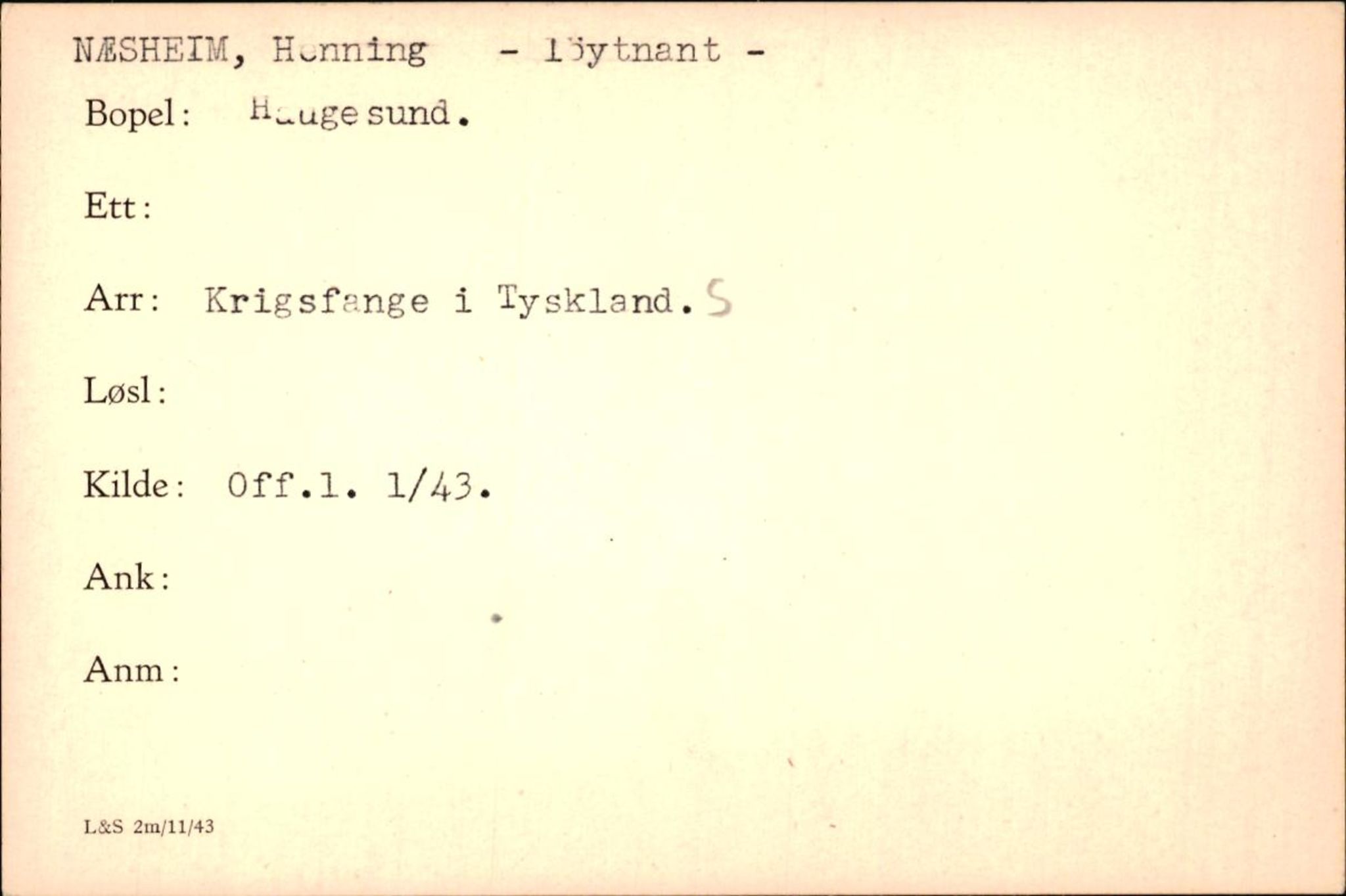 Forsvaret, Forsvarets krigshistoriske avdeling, AV/RA-RAFA-2017/Y/Yf/L0200: II-C-11-2102  -  Norske krigsfanger i Tyskland, 1940-1945, p. 796