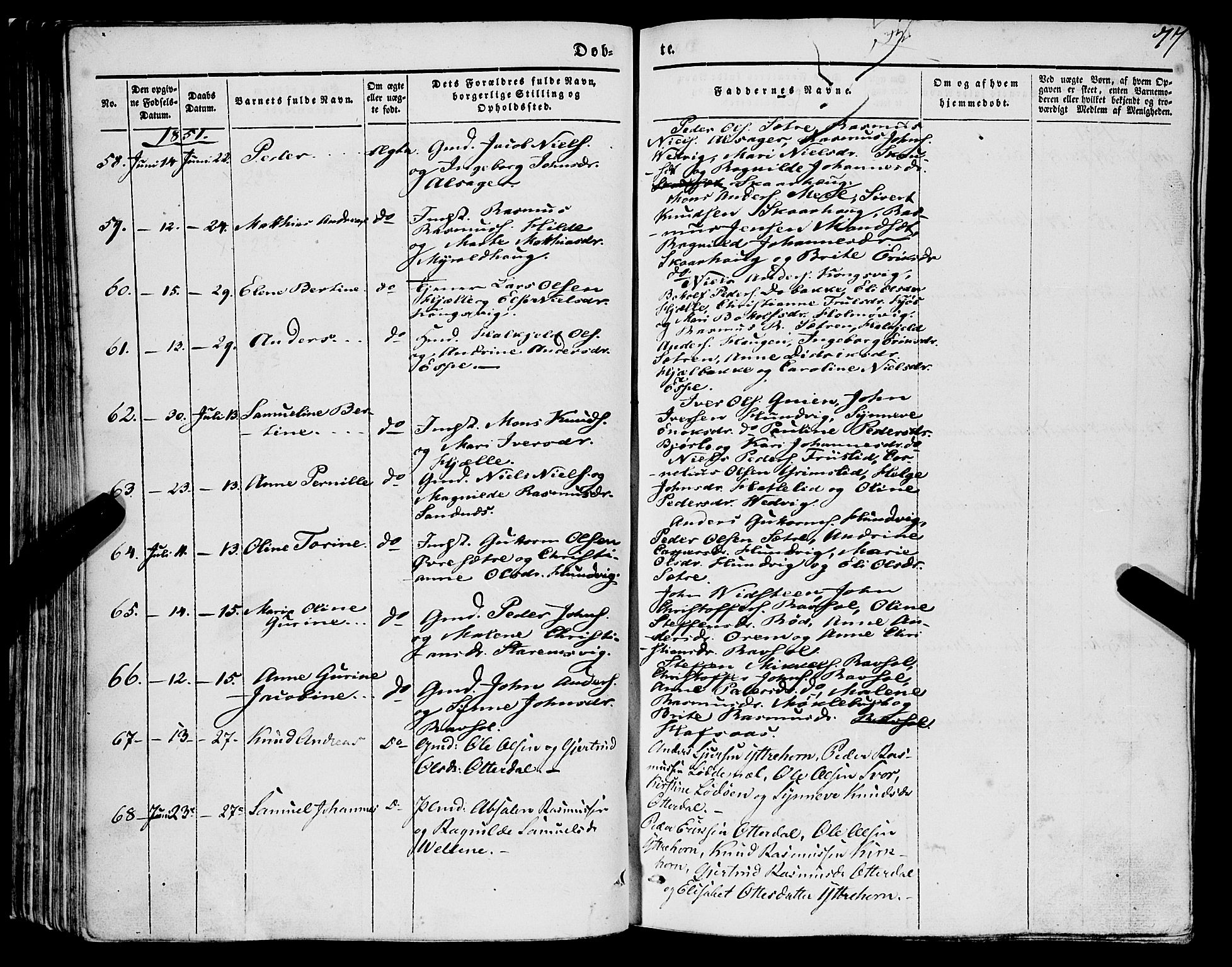 Eid sokneprestembete, AV/SAB-A-82301/H/Haa/Haaa/L0007: Parish register (official) no. A 7, 1844-1858, p. 77