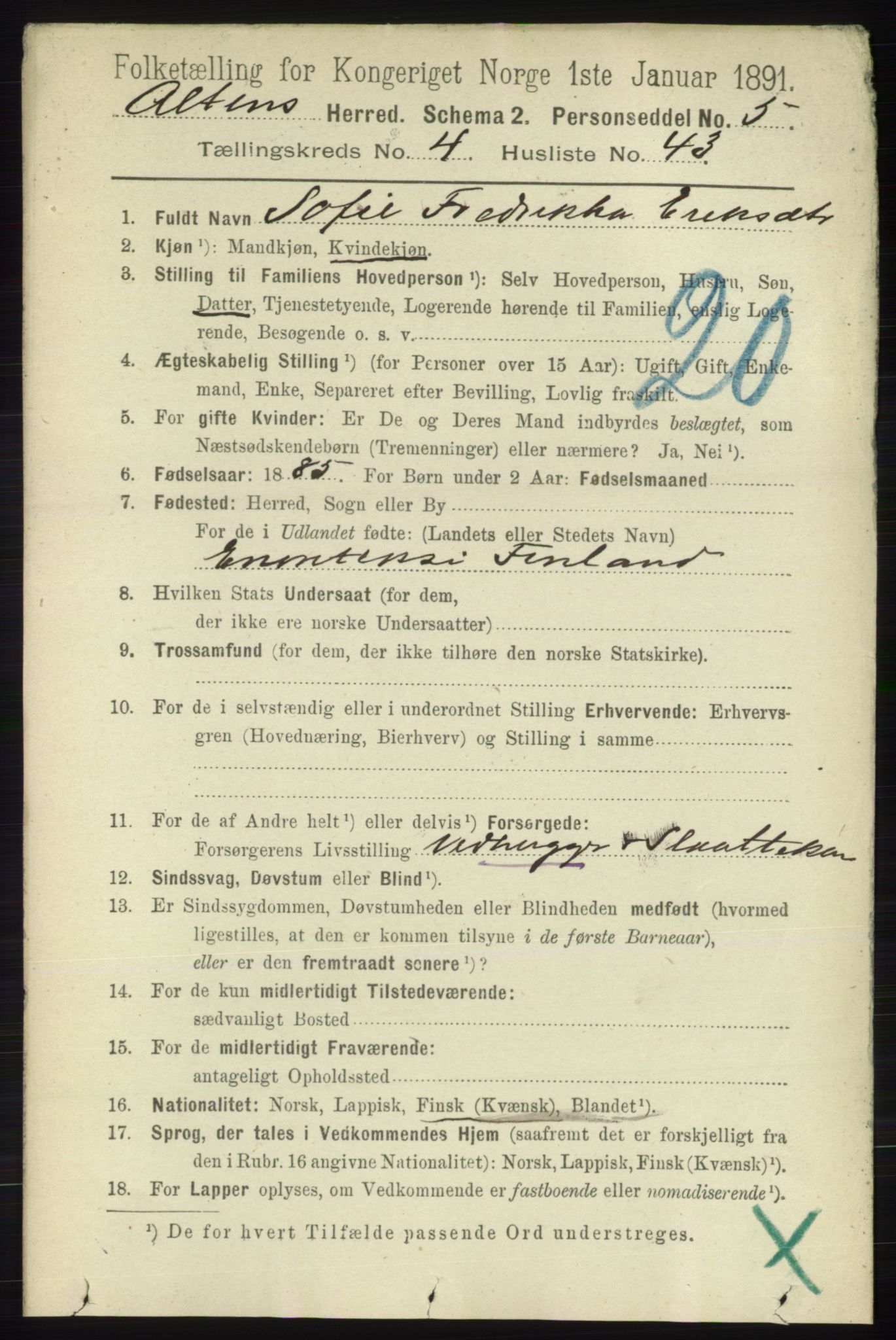 RA, 1891 census for 2012 Alta, 1891, p. 1577