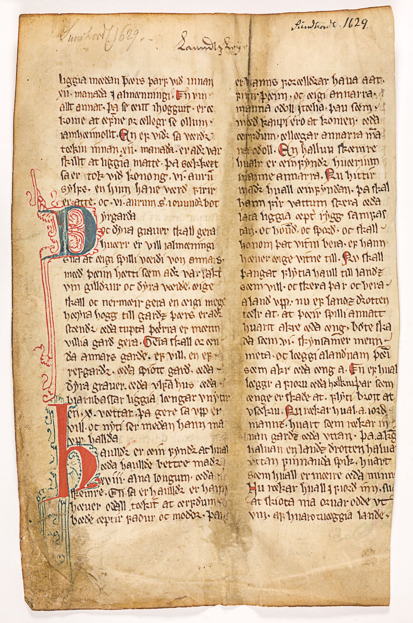 Riksarkivets diplomsamling, AV/RA-EA-5965/F26/L0002: Norrøne membranfragmenter bestand 2-9 (10), 1100-1536, p. 385