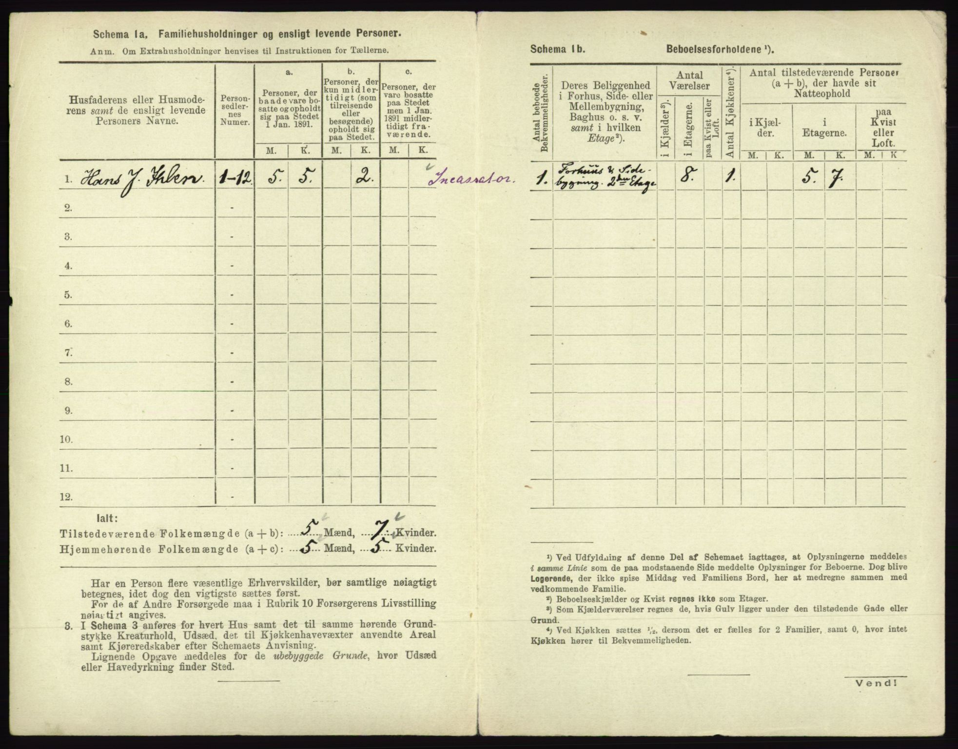 RA, 1891 census for 0602 Drammen, 1891, p. 1154