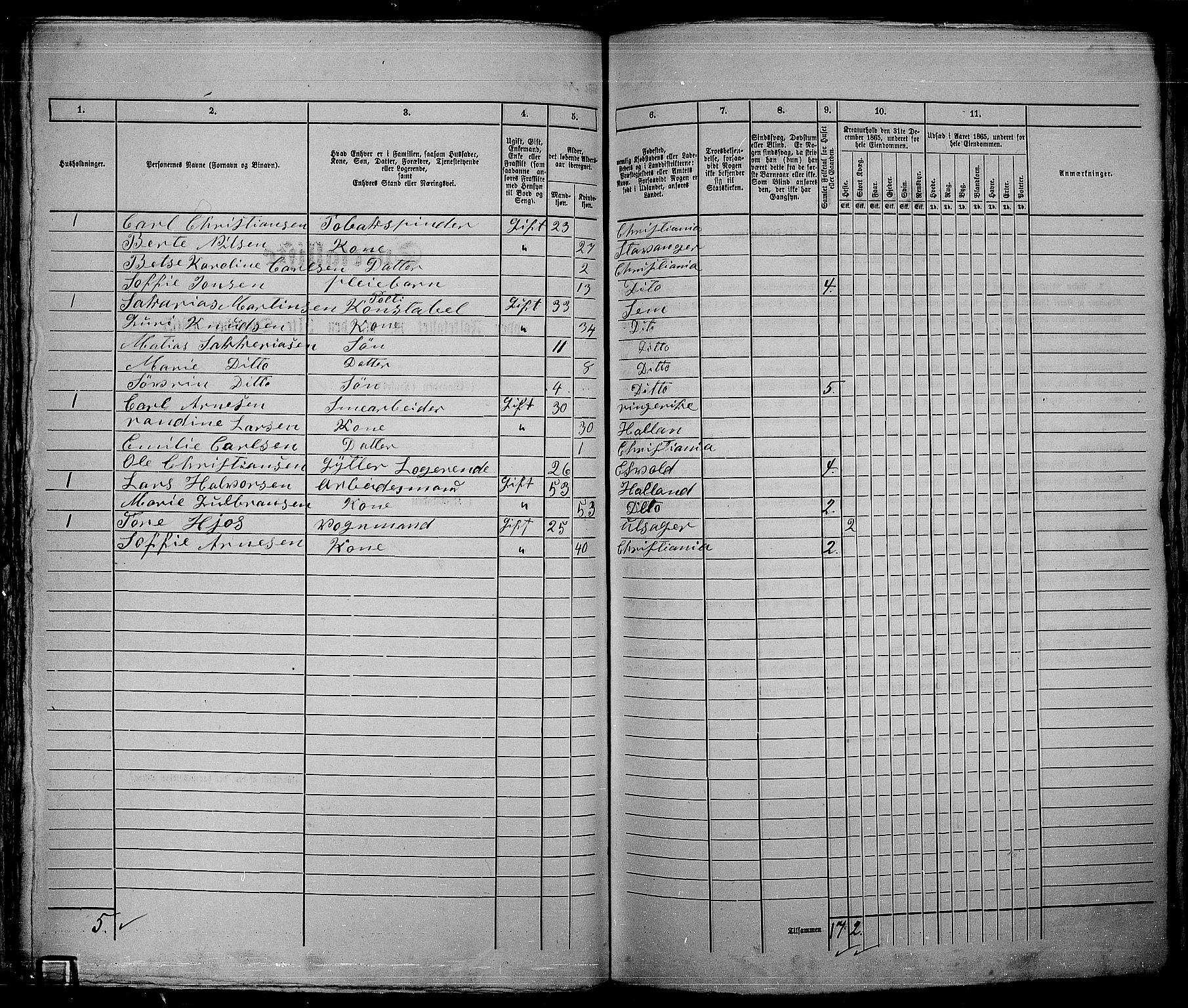 RA, 1865 census for Kristiania, 1865, p. 4534