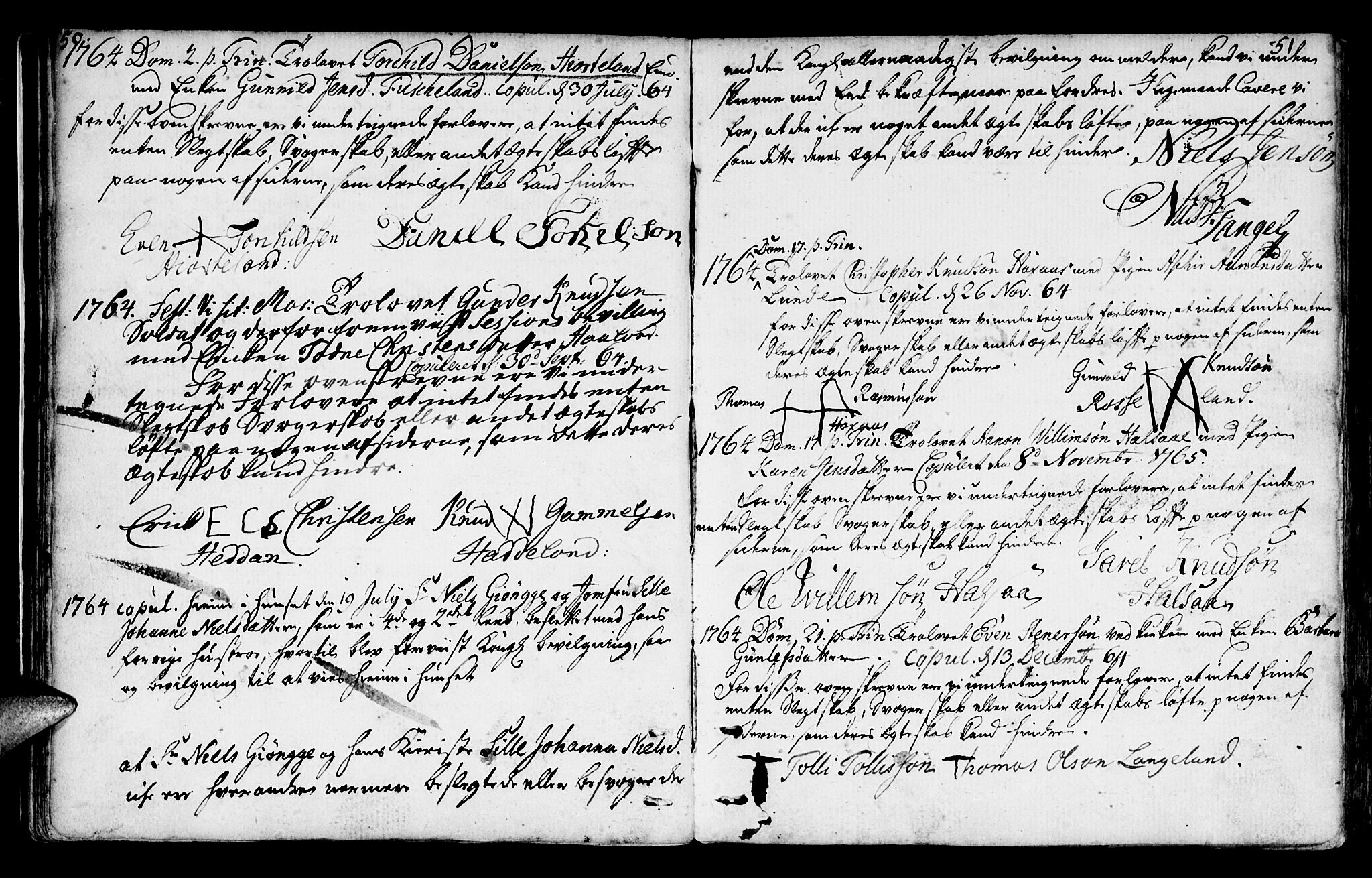 Mandal sokneprestkontor, AV/SAK-1111-0030/F/Fa/Faa/L0006: Parish register (official) no. A 6, 1755-1783, p. 50-51