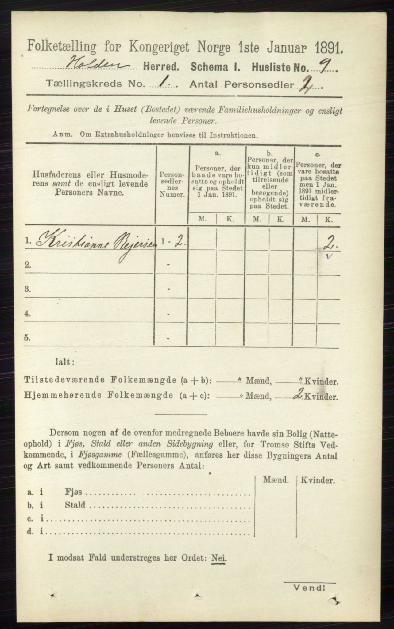 RA, 1891 census for 0819 Holla, 1891, p. 36