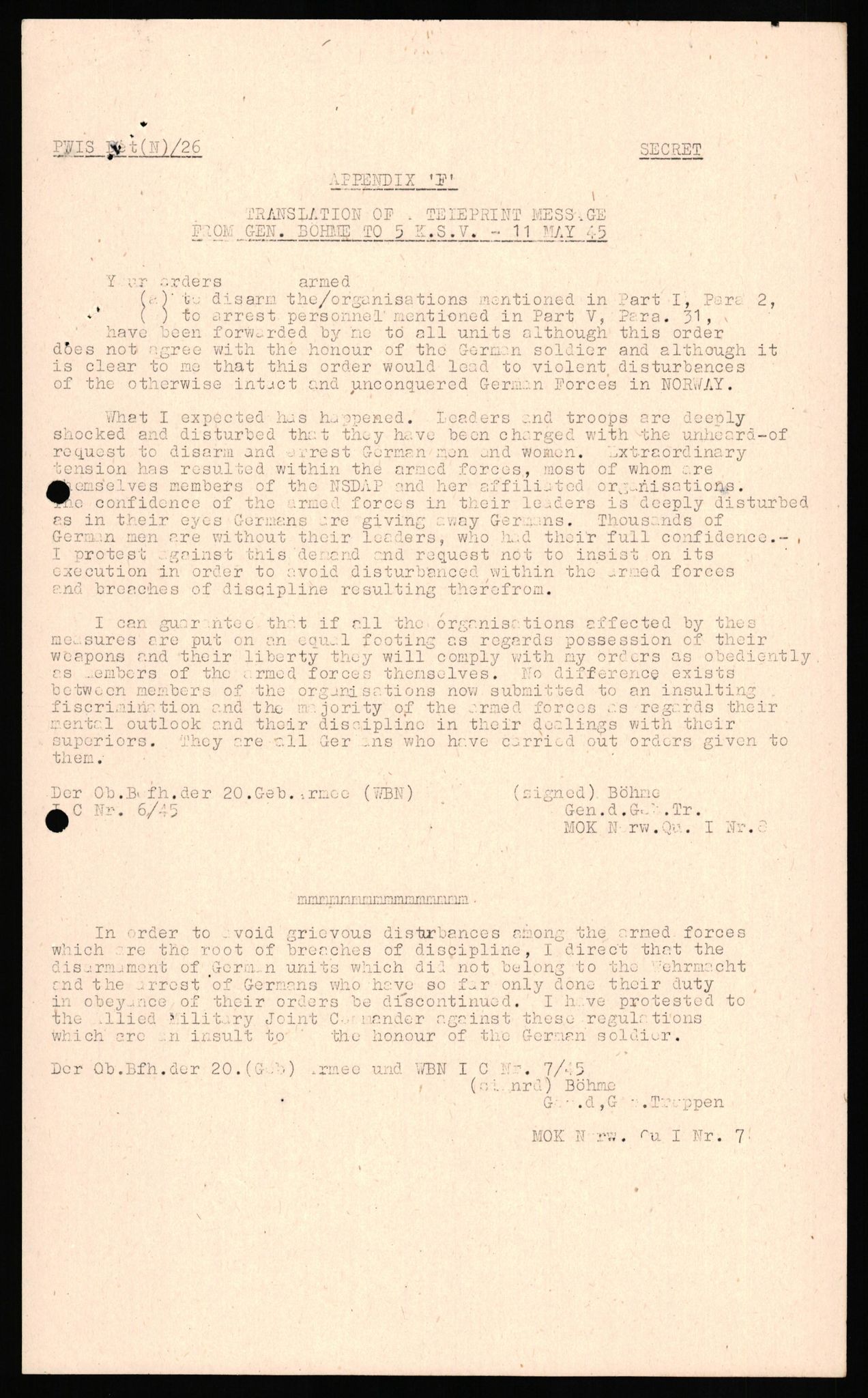 Forsvaret, Forsvarets overkommando II, AV/RA-RAFA-3915/D/Db/L0026: CI Questionaires. Tyske okkupasjonsstyrker i Norge. Tyskere., 1945-1946, p. 217