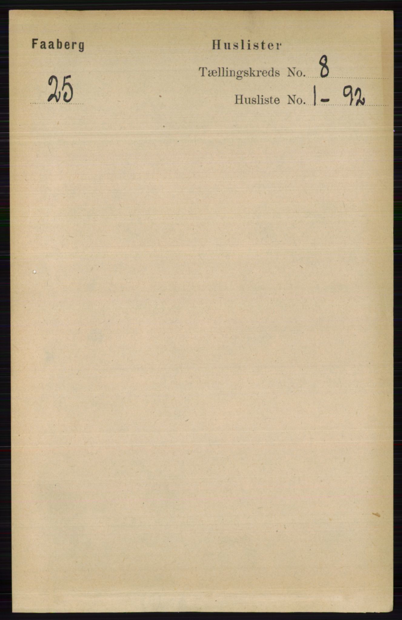 RA, 1891 census for 0524 Fåberg, 1891, p. 3321