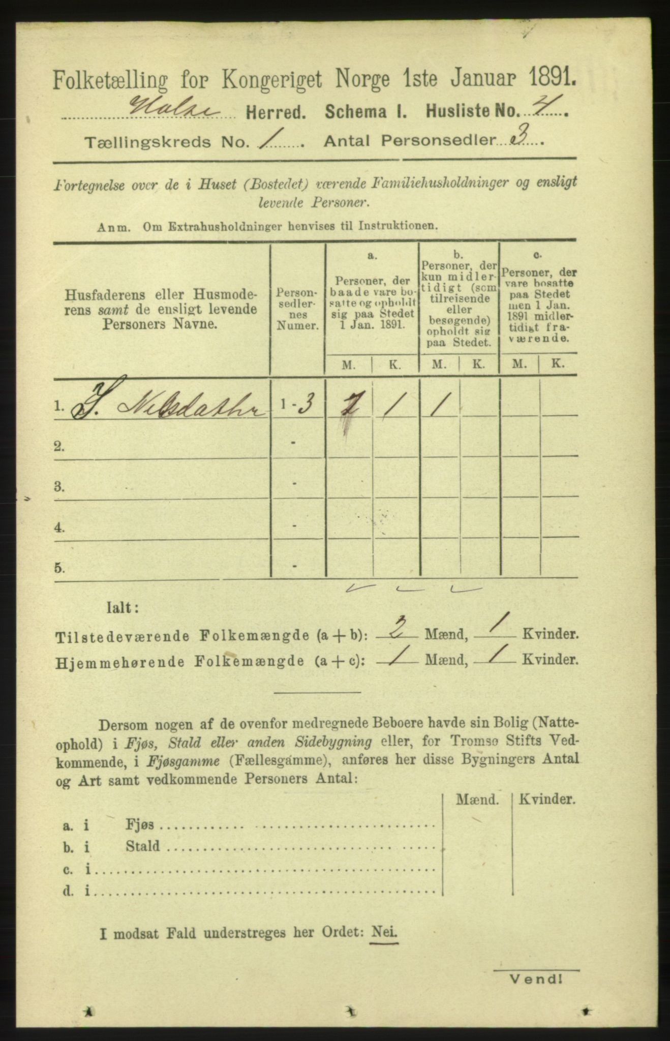 RA, 1891 census for 1571 Halsa, 1891, p. 34