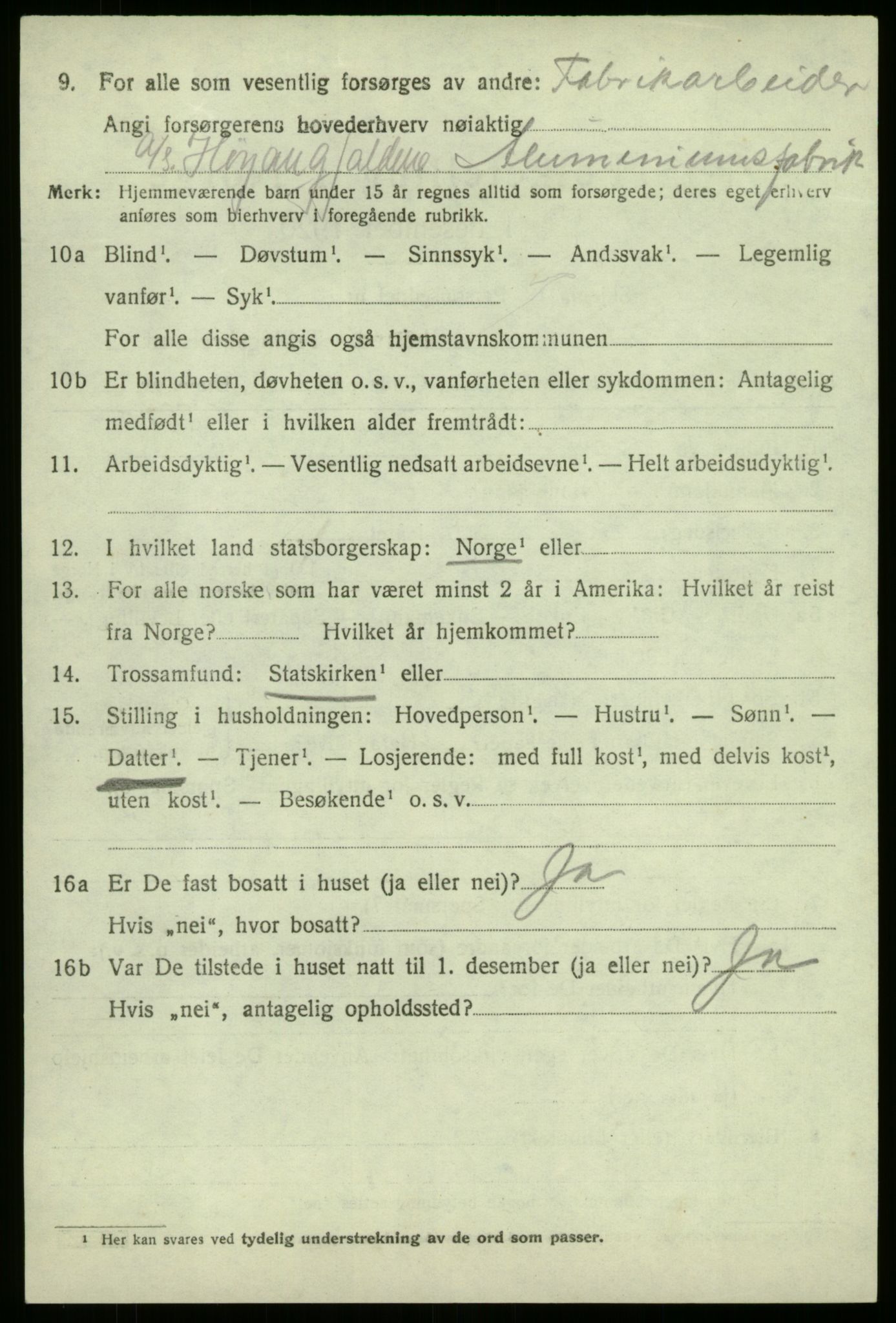 SAB, 1920 census for Kyrkjebø, 1920, p. 4920