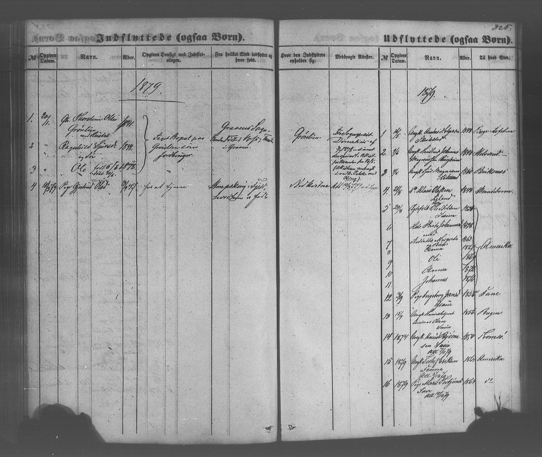Voss sokneprestembete, SAB/A-79001/H/Haa: Parish register (official) no. A 20, 1855-1886, p. 325
