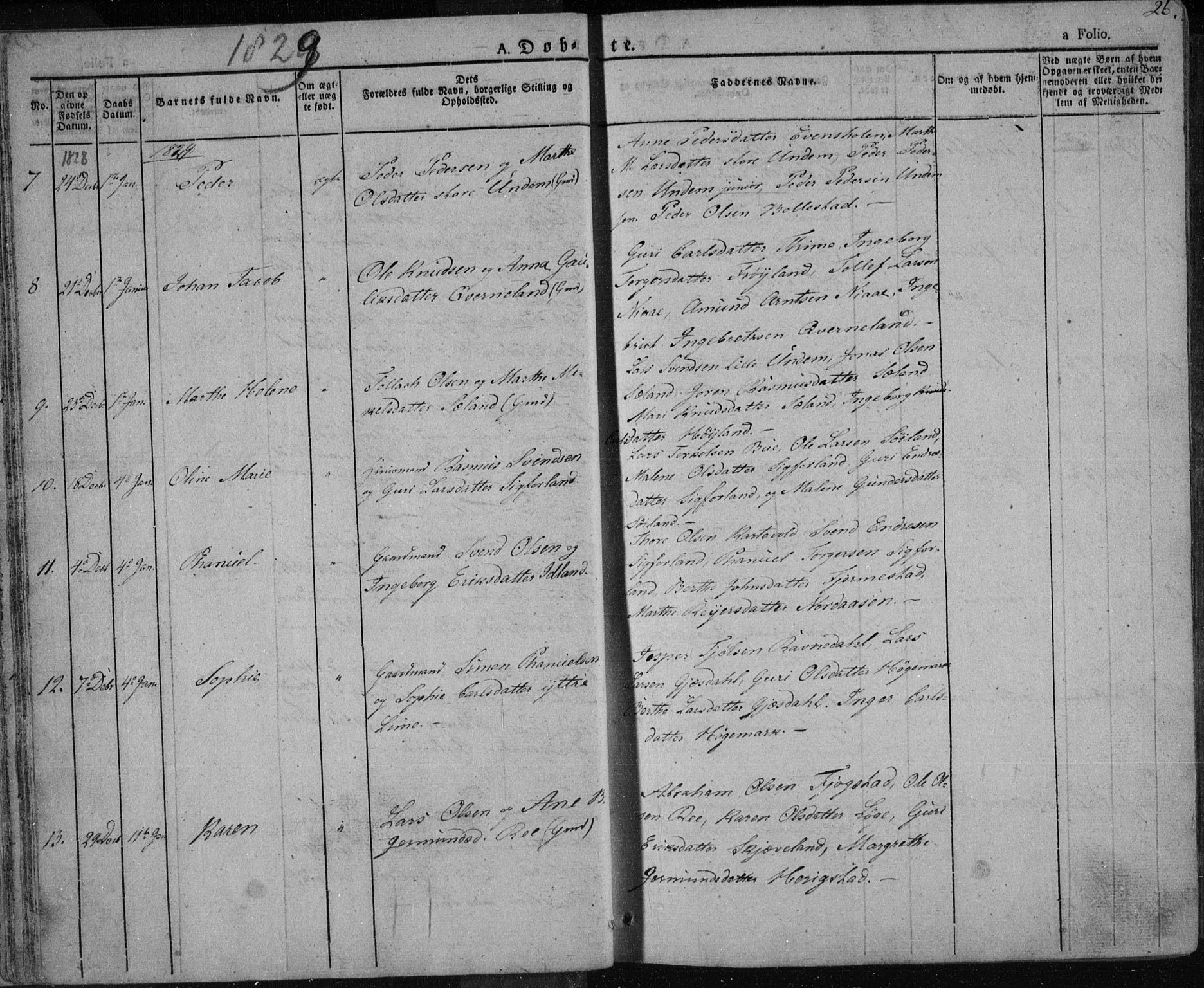 Lye sokneprestkontor, AV/SAST-A-101794/001/30BA/L0004: Parish register (official) no. A 4, 1826-1841, p. 26