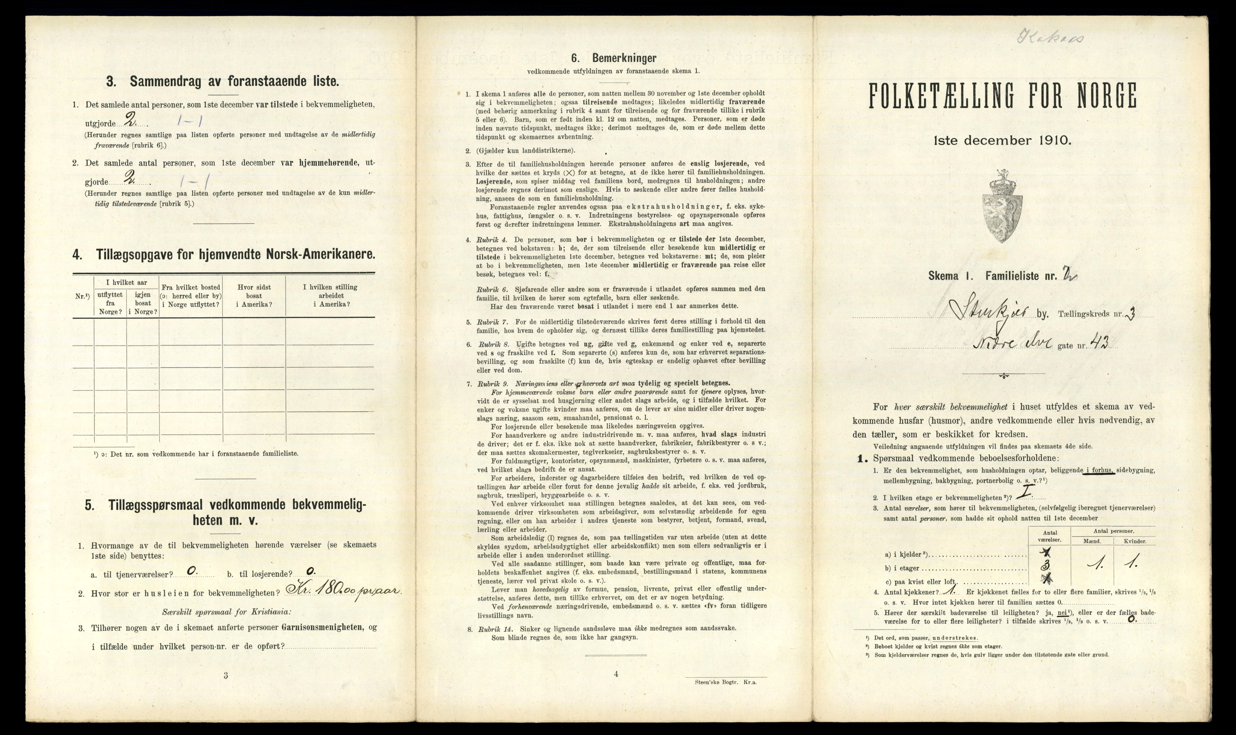 RA, 1910 census for Steinkjer, 1910, p. 678