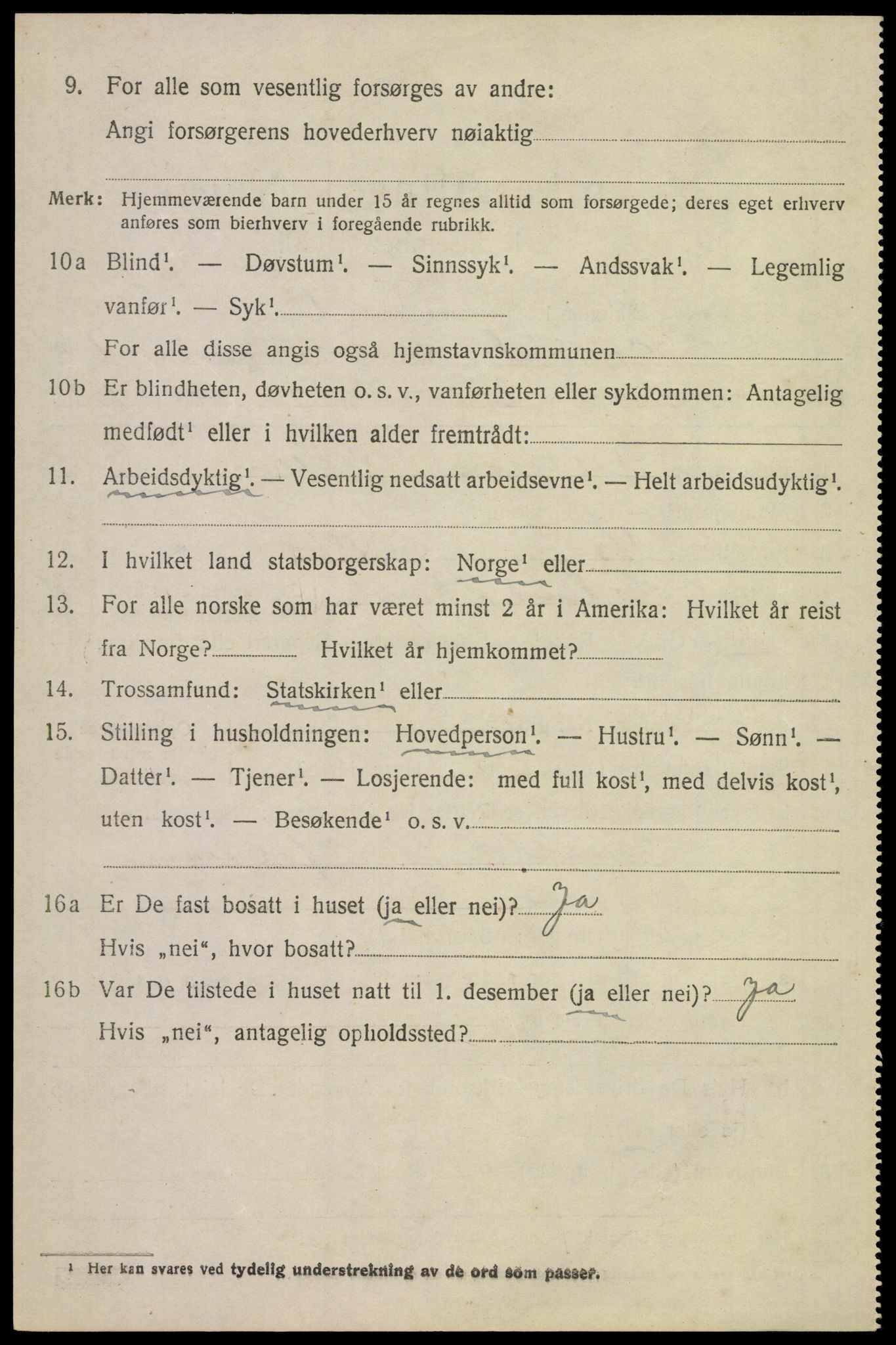 SAST, 1920 census for Gjesdal, 1920, p. 919