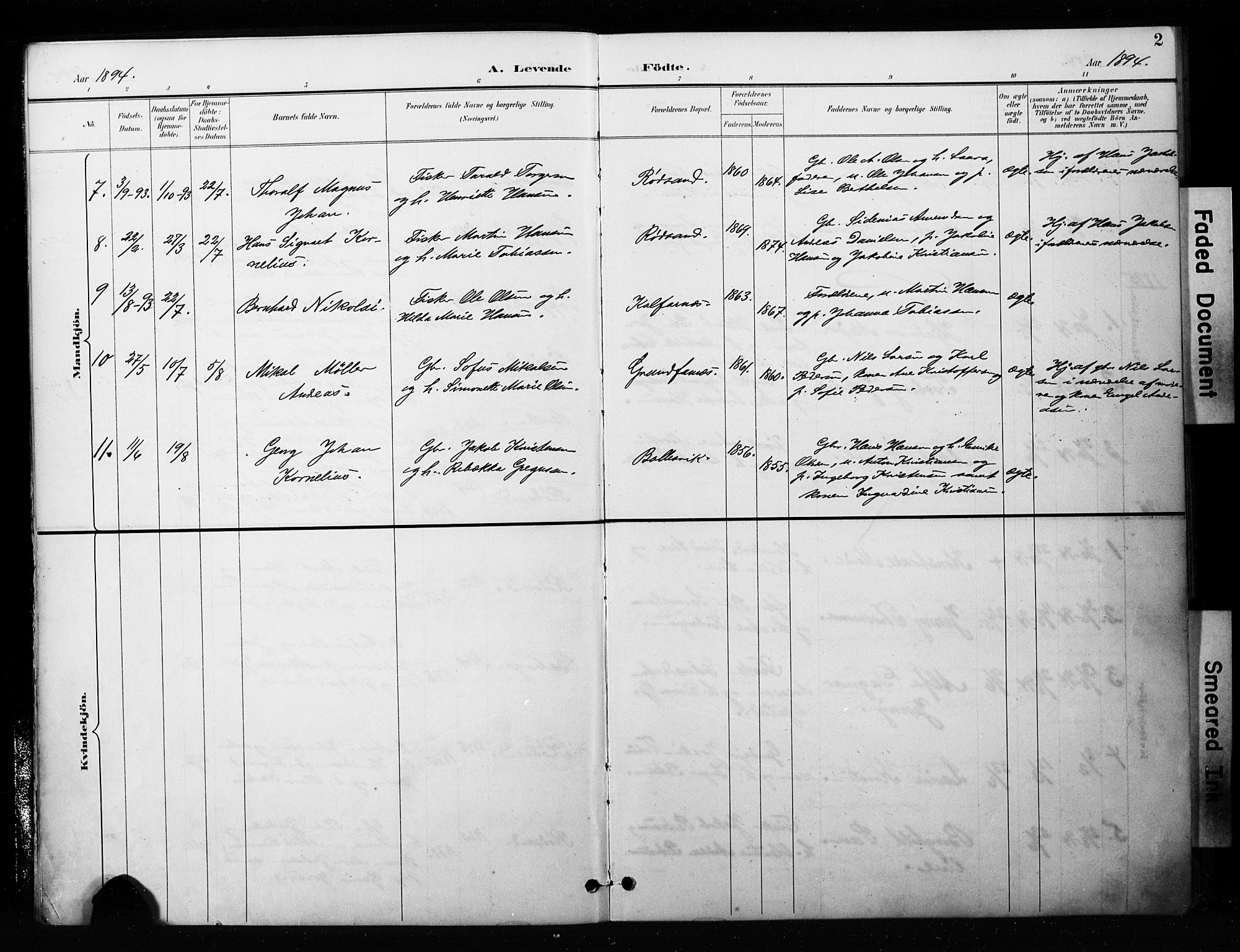 Berg sokneprestkontor, SATØ/S-1318/G/Ga/Gaa/L0006kirke: Parish register (official) no. 6, 1894-1904, p. 2