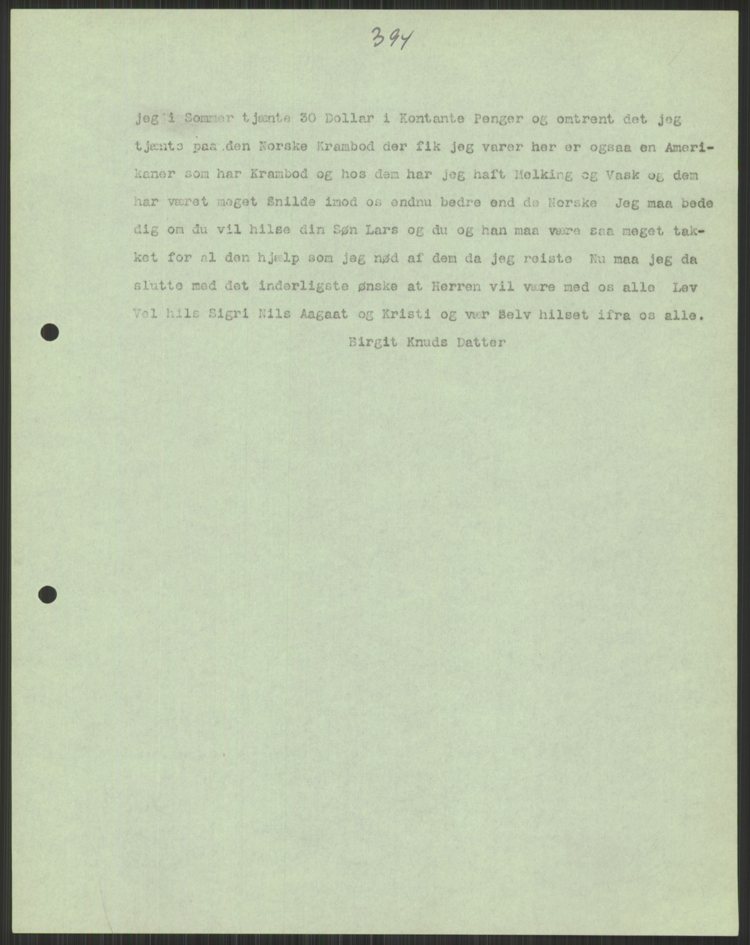 Samlinger til kildeutgivelse, Amerikabrevene, AV/RA-EA-4057/F/L0037: Arne Odd Johnsens amerikabrevsamling I, 1855-1900, p. 883