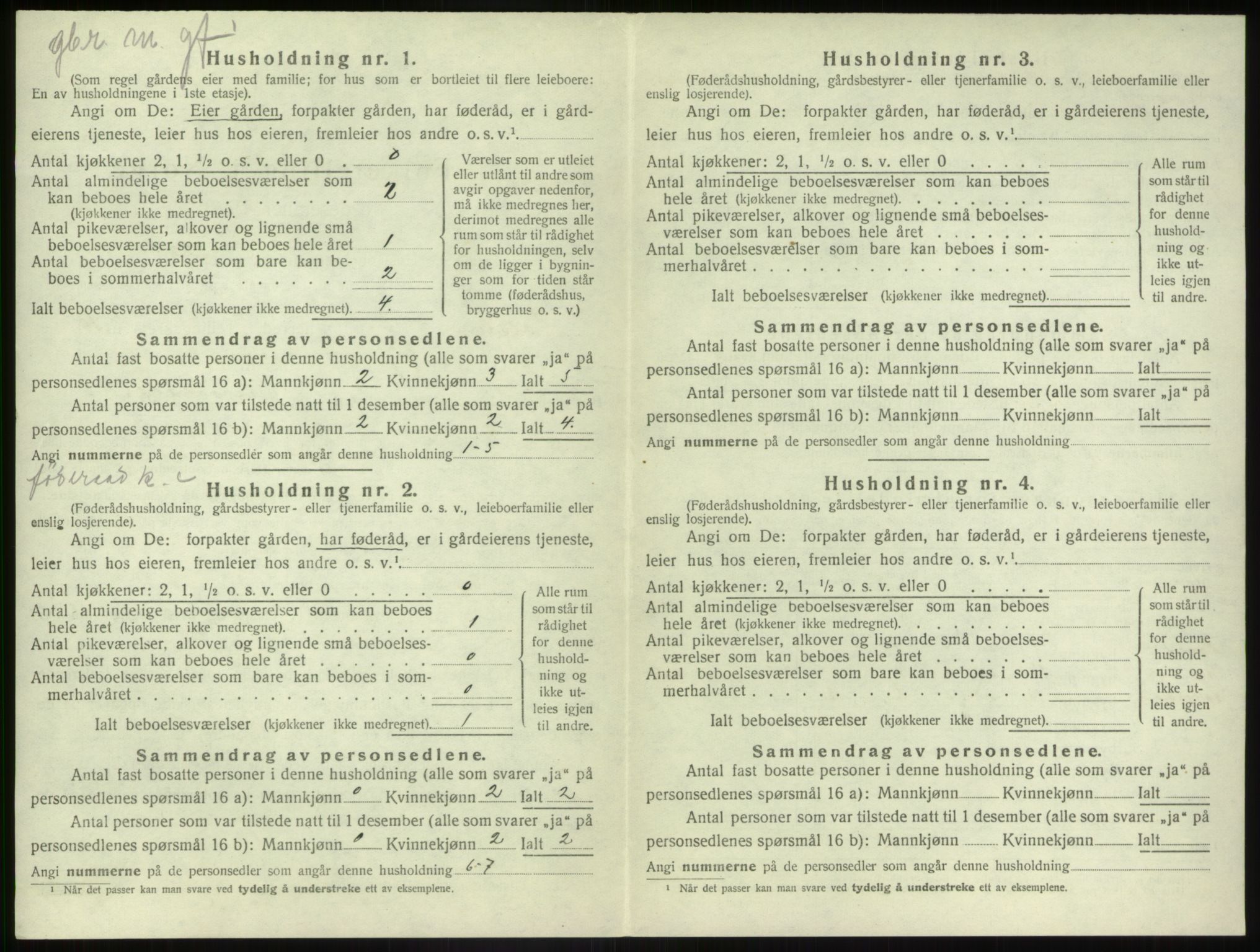 SAB, 1920 census for Jølster, 1920, p. 673