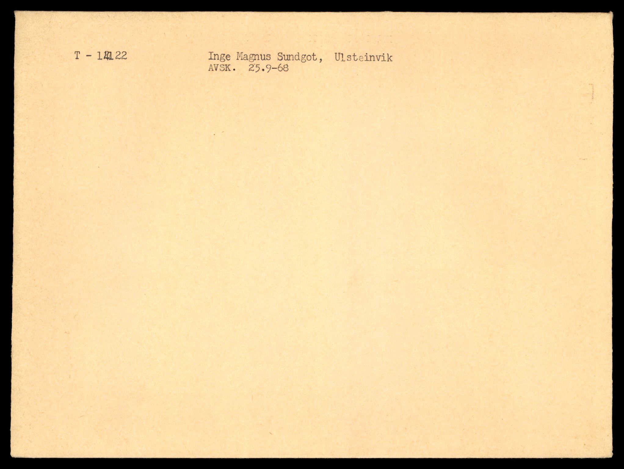 Møre og Romsdal vegkontor - Ålesund trafikkstasjon, AV/SAT-A-4099/F/Fe/L0043: Registreringskort for kjøretøy T 14080 - T 14204, 1927-1998, p. 1139